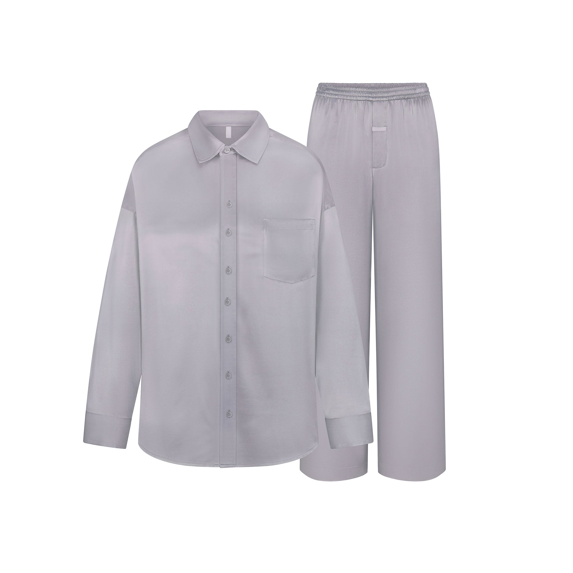 SILK OVERSIZED LONG SLEEP SET | MIRROR