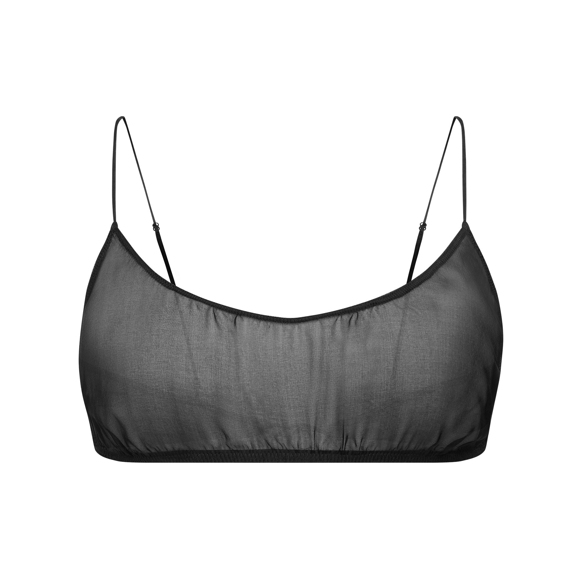 SKIMS ROMANCE BRALETTE AND SKIRT SET | OBSIDIAN FLAT ON A WHITE BACKGROUND | FLT