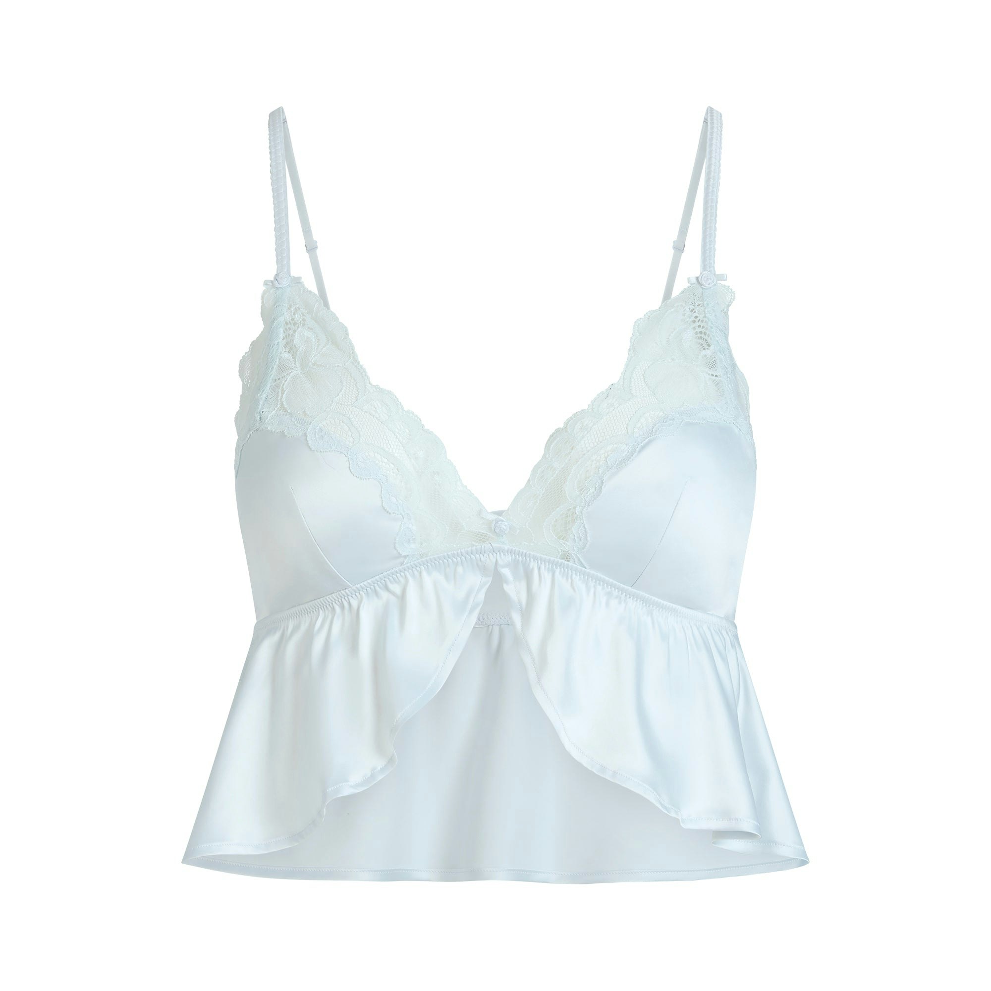 WOVEN SHINE LACE BABYDOLL AND SHORT SET | CLOUD ADDITIONAL FABRIC DETAILS