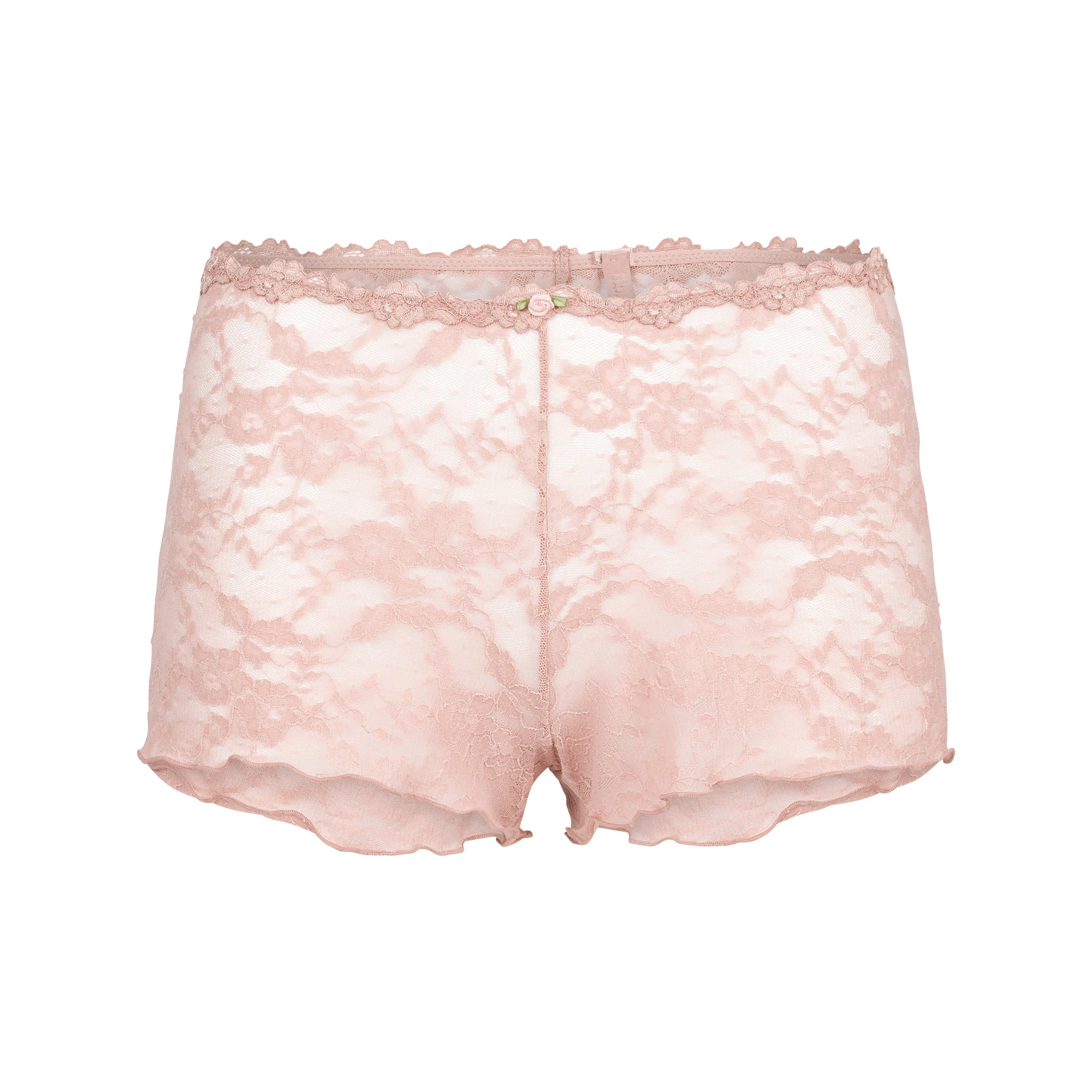 STRETCH LACE TRIANGLE CAMI AND SHORT SET | MORGANITE FLAT ON A WHITE BACKGROUND | FLT