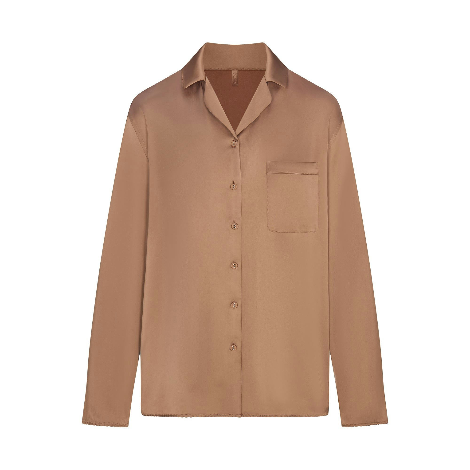 WOVEN SHINE LONG SLEEP SET | SIENNA FLAT ON A WHITE BACKGROUND | FLT