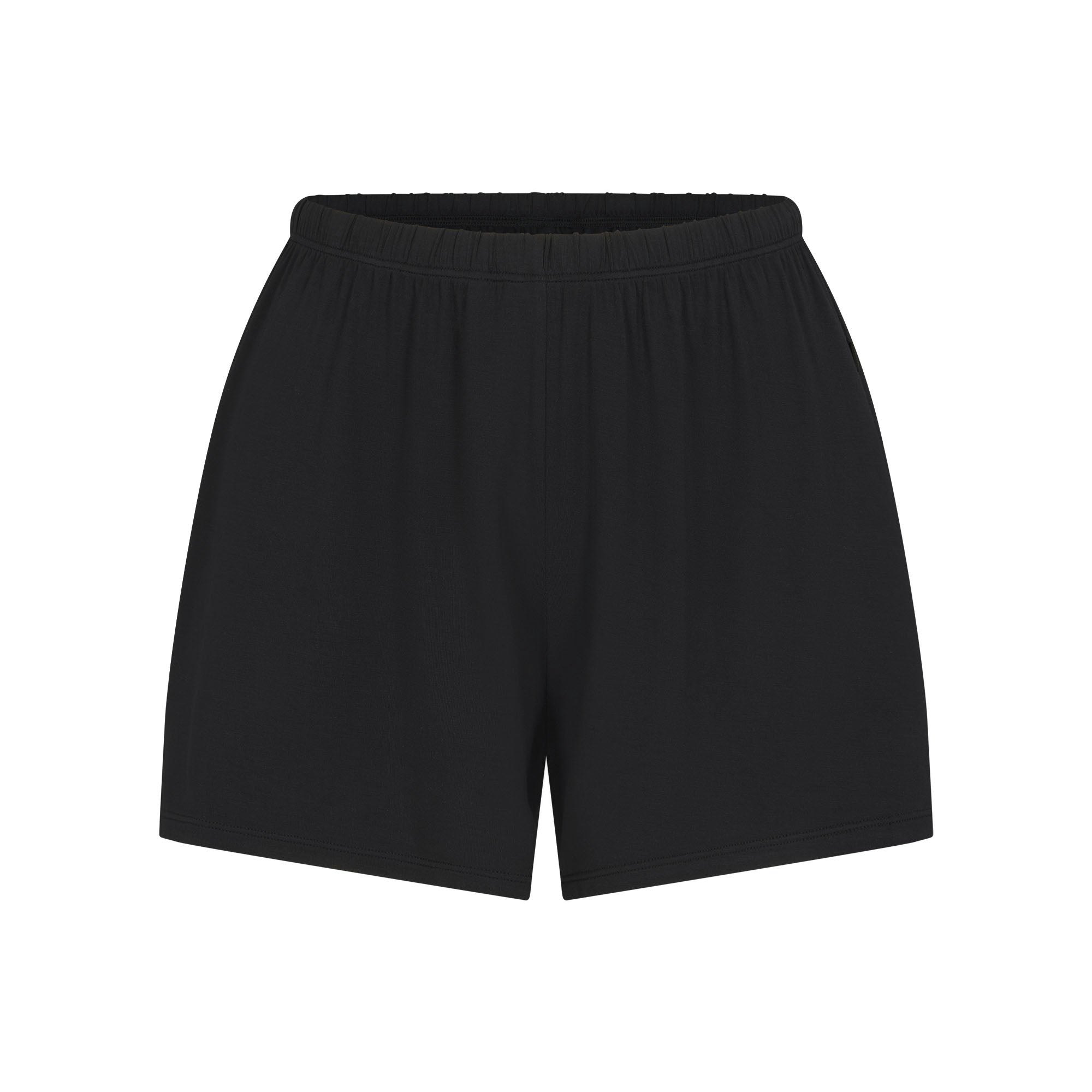 SKIMS SLEEP SHORT SLEEVE BUTTON UP SET | ONYX ADDITIONAL FABRIC DETAILS