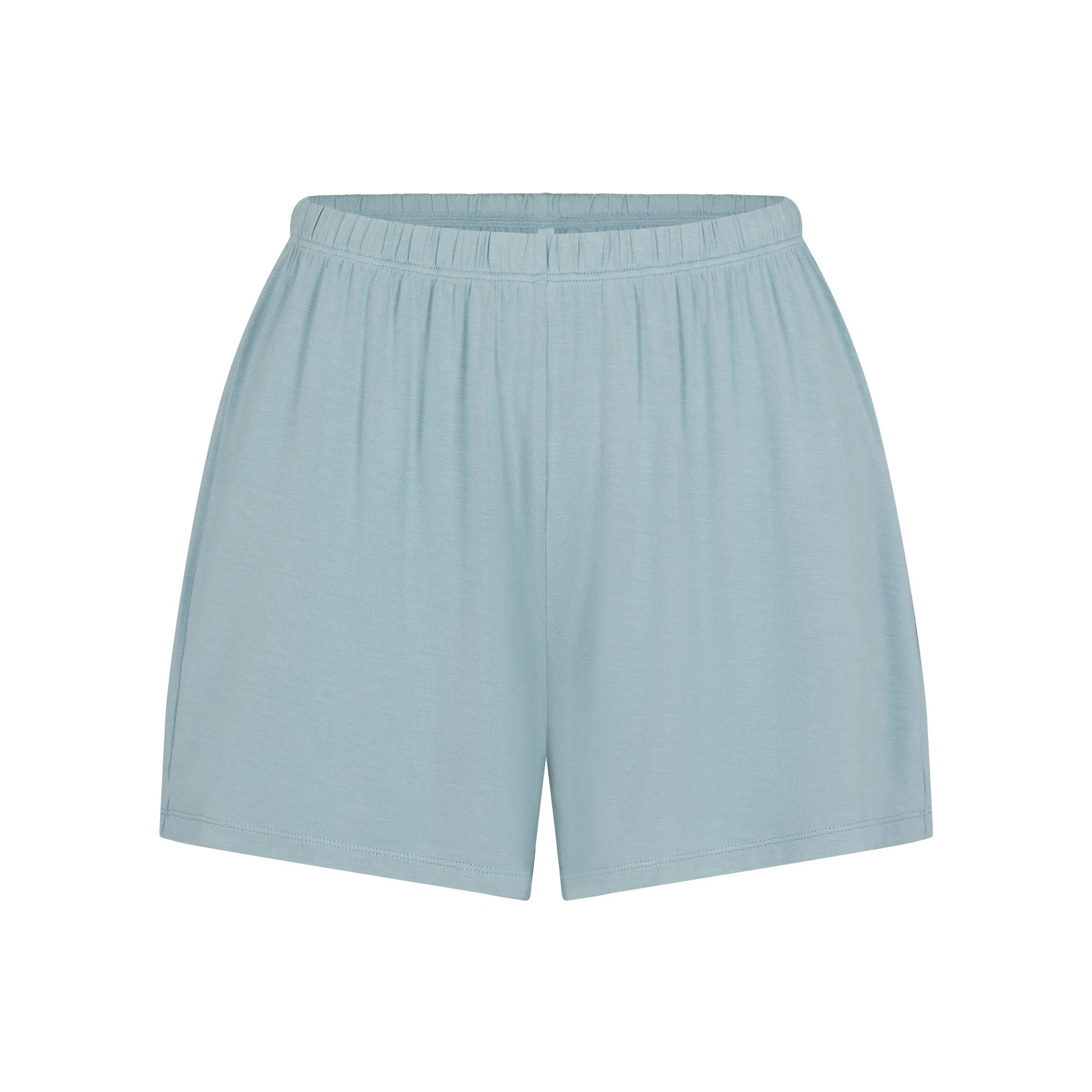 SKIMS SLEEP SHORT SLEEVE BUTTON UP SET | SKY ADDITIONAL FABRIC DETAILS