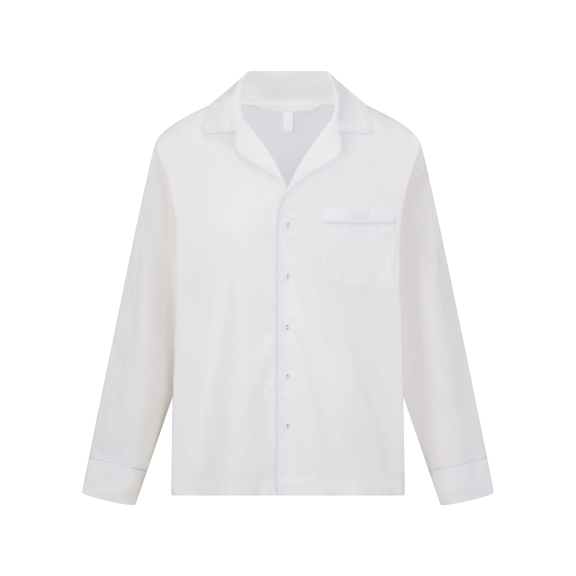 COTTON POPLIN SLEEP LONG SLEEVE AND BOXER SET | SNOW CONTRAST ADDITIONAL FABRIC DETAILS