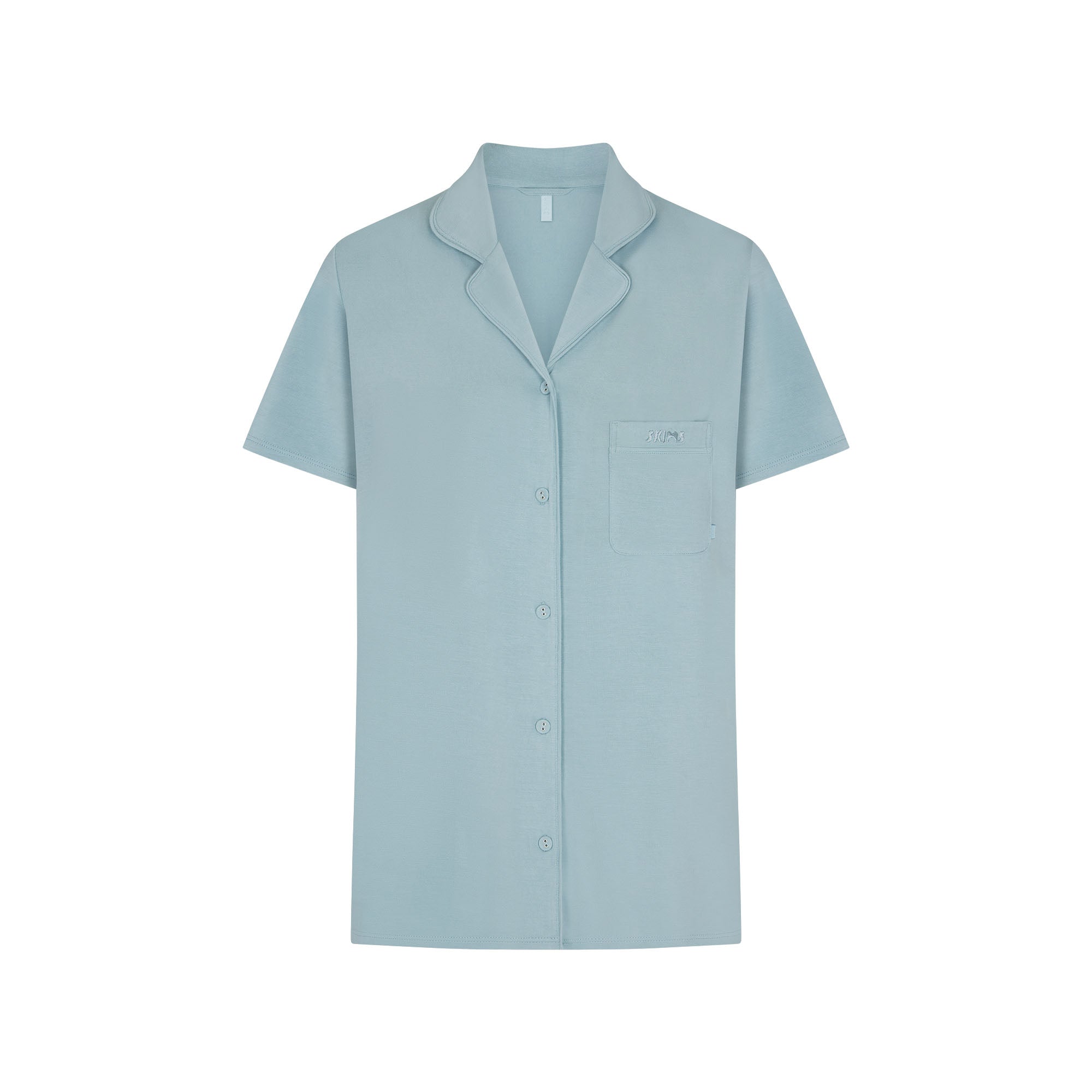 skims 半袖ボタンアップセット SKIMS SLEEP SHORT SLEEVE BUTTON UP SET | SKY