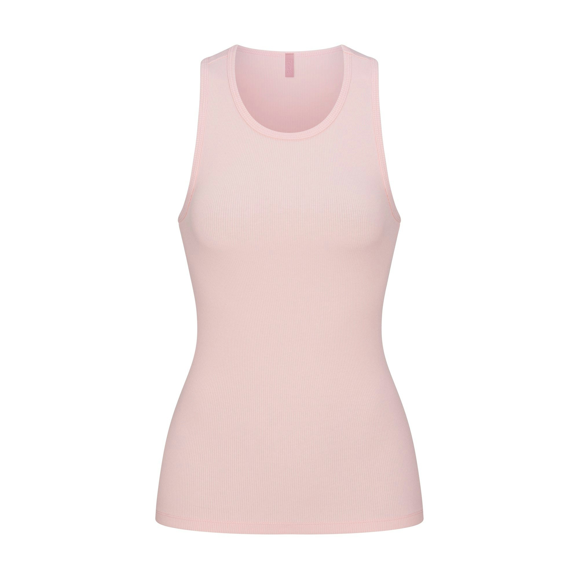 COTTON POPLIN MINI BOXER AND TANK SLEEP SET | BERRY CHECK FLAT ON A WHITE BACKGROUND @ | FLT