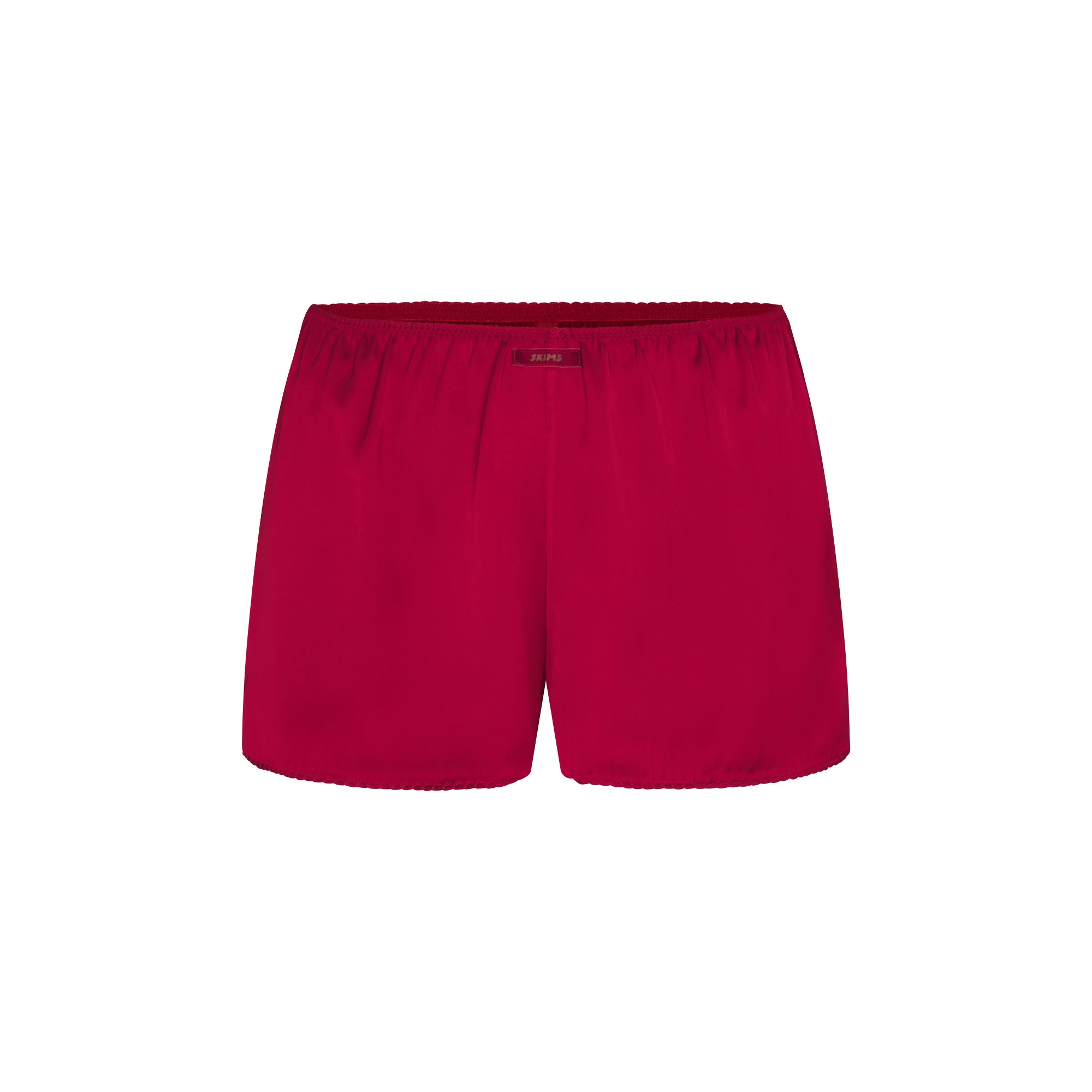 WOVEN SHINE CAMI AND SHORT SLEEP SET | BRICK | SKIMS