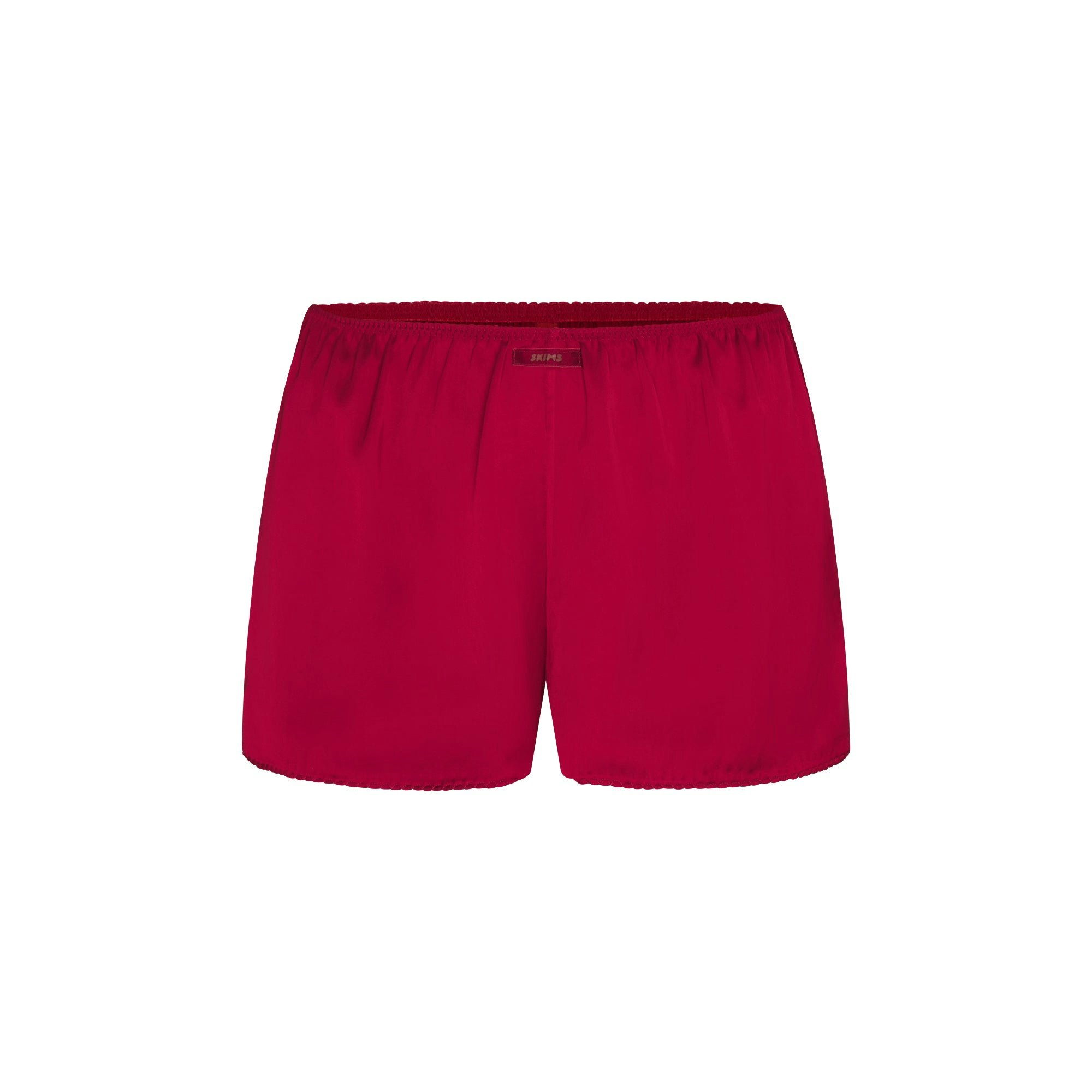 WOVEN SHINE CAMI AND SHORT SLEEP SET | BRICK FLAT ON A WHITE BACKGROUND | FLT