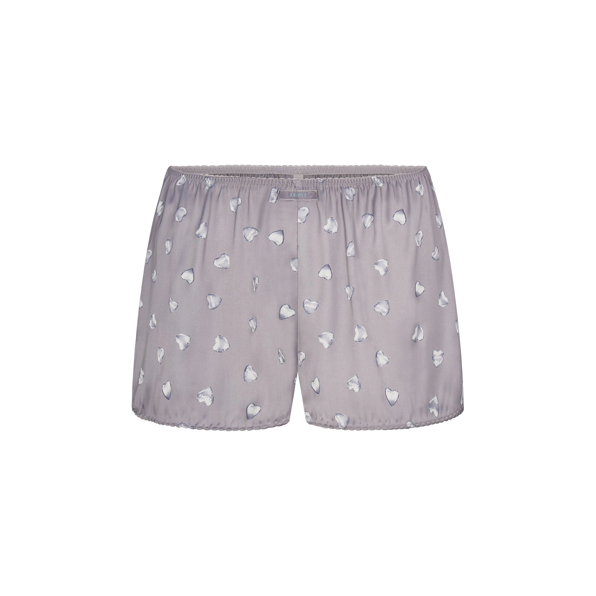 WOVEN SHINE CAMI AND SHORT SLEEP SET | MIRROR BALLOON PRINT FLAT ON A WHITE BACKGROUND | FLT