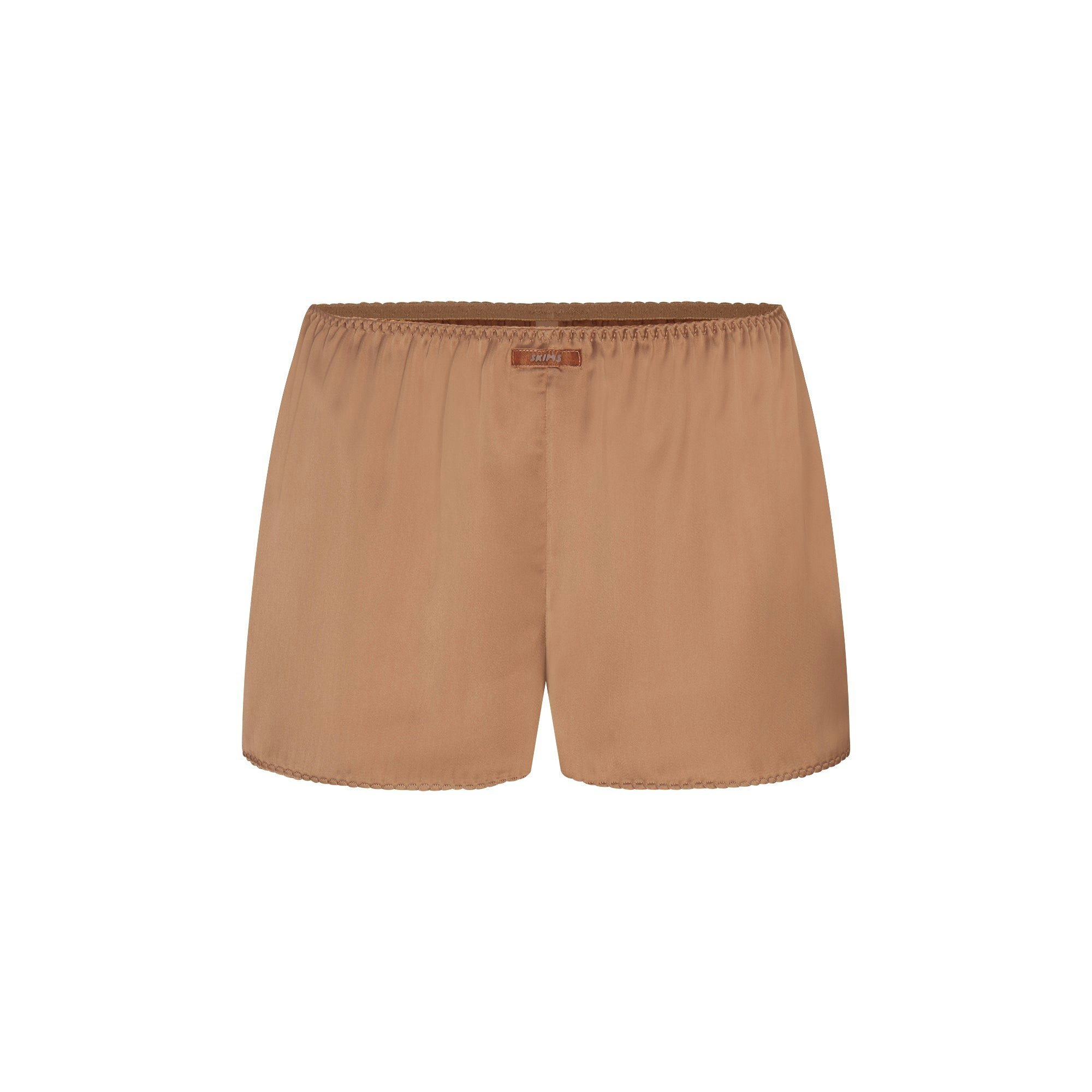 WOVEN SHINE CAMI AND SHORT SLEEP SET | SIENNA FLAT ON A WHITE BACKGROUND | FLT