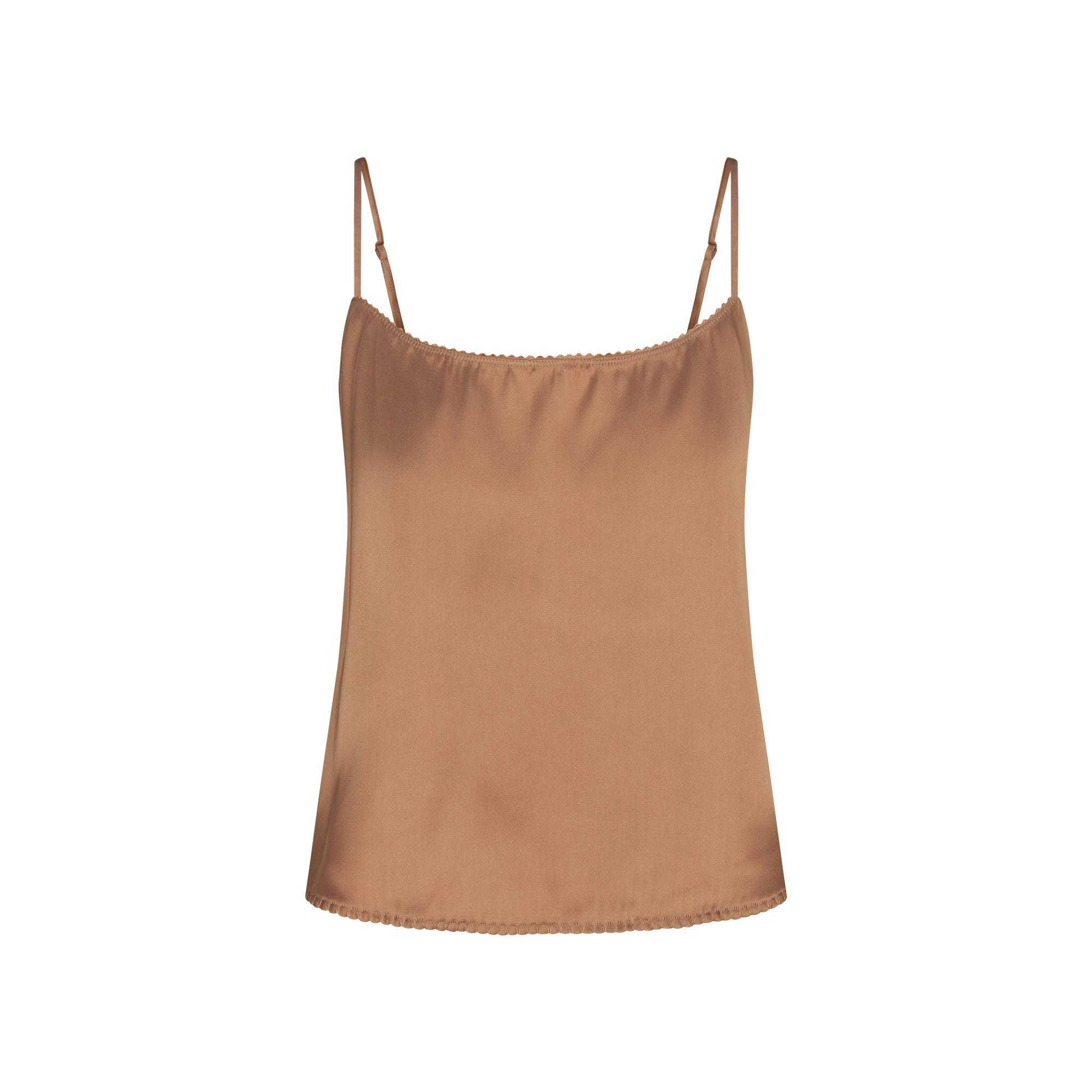 WOVEN SHINE CAMI AND SHORT SLEEP SET | SIENNA FLAT ON A WHITE BACKGROUND | FLT