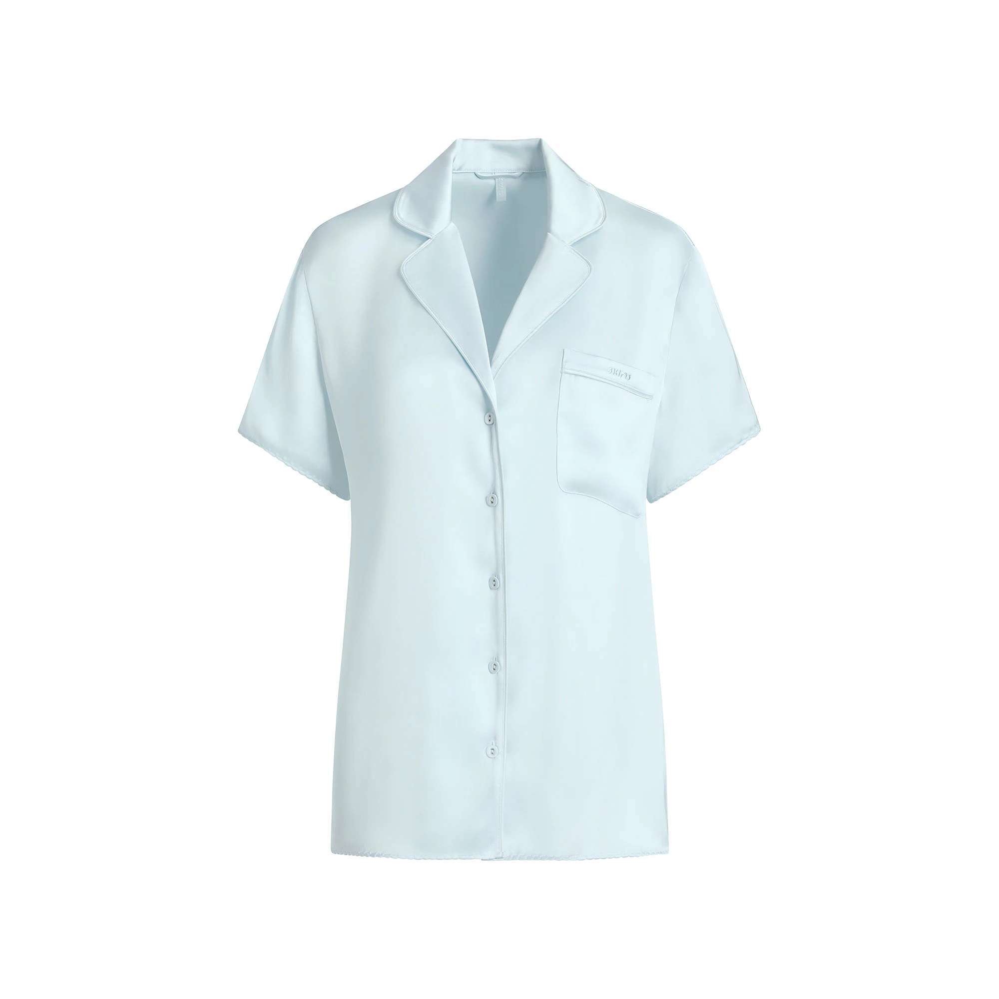 WOVEN SHINE SHORT SLEEP SET | CLOUD FLAT ON A WHITE BACKGROUND