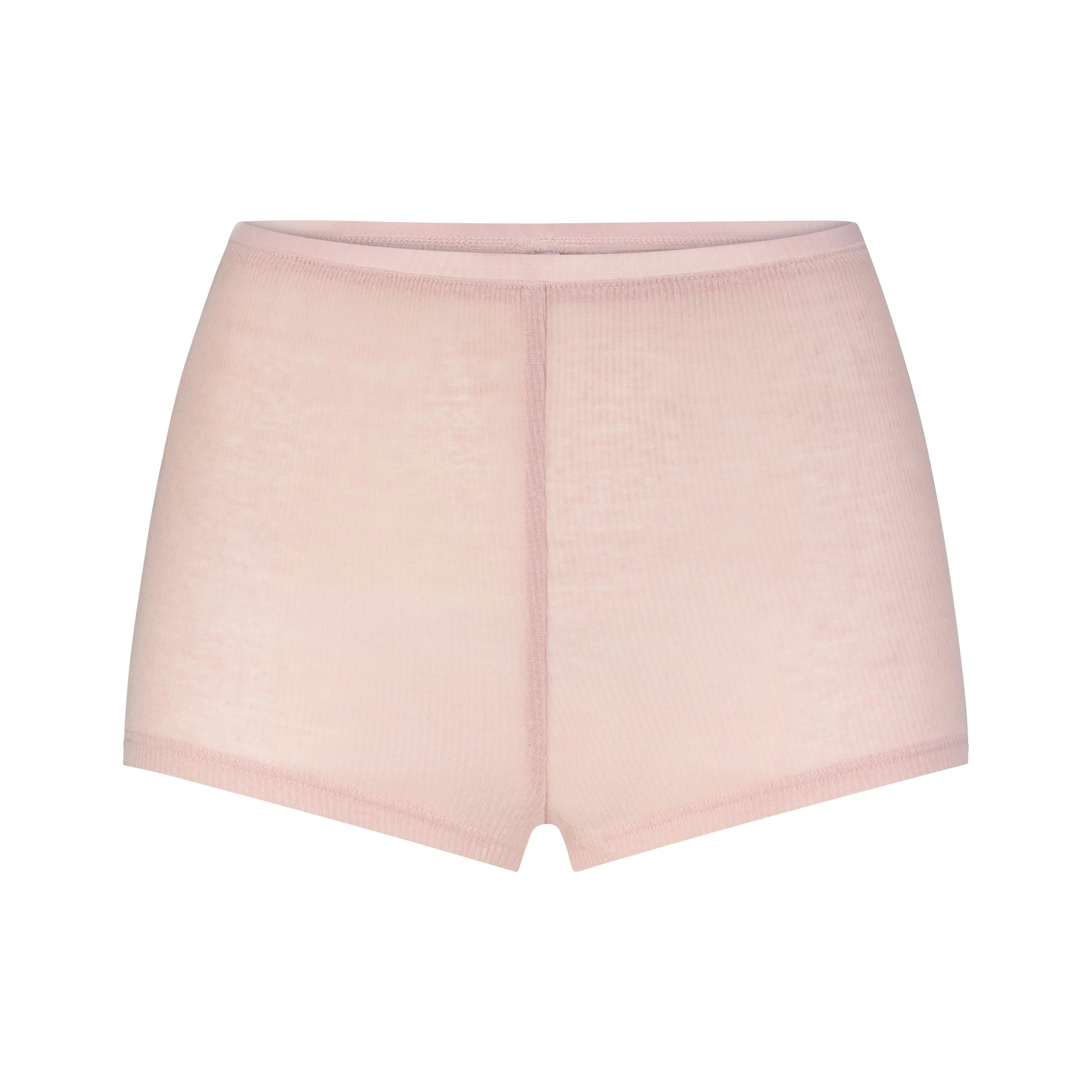 SHEER RIB LACE CAMI AND SHORT SET | MORGANITE FLAT ON A WHITE BACKGROUND | FLT