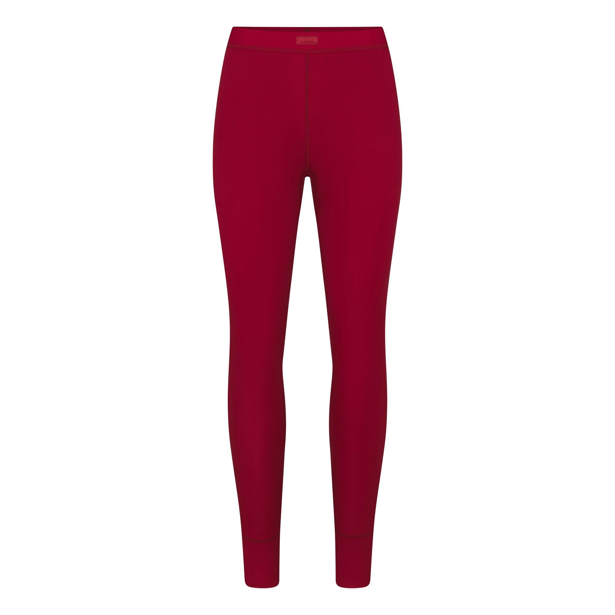 COTTON RIB HENLEY AND LEGGING SET | BRICK FLAT ON A WHITE BACKGROUND | FLT