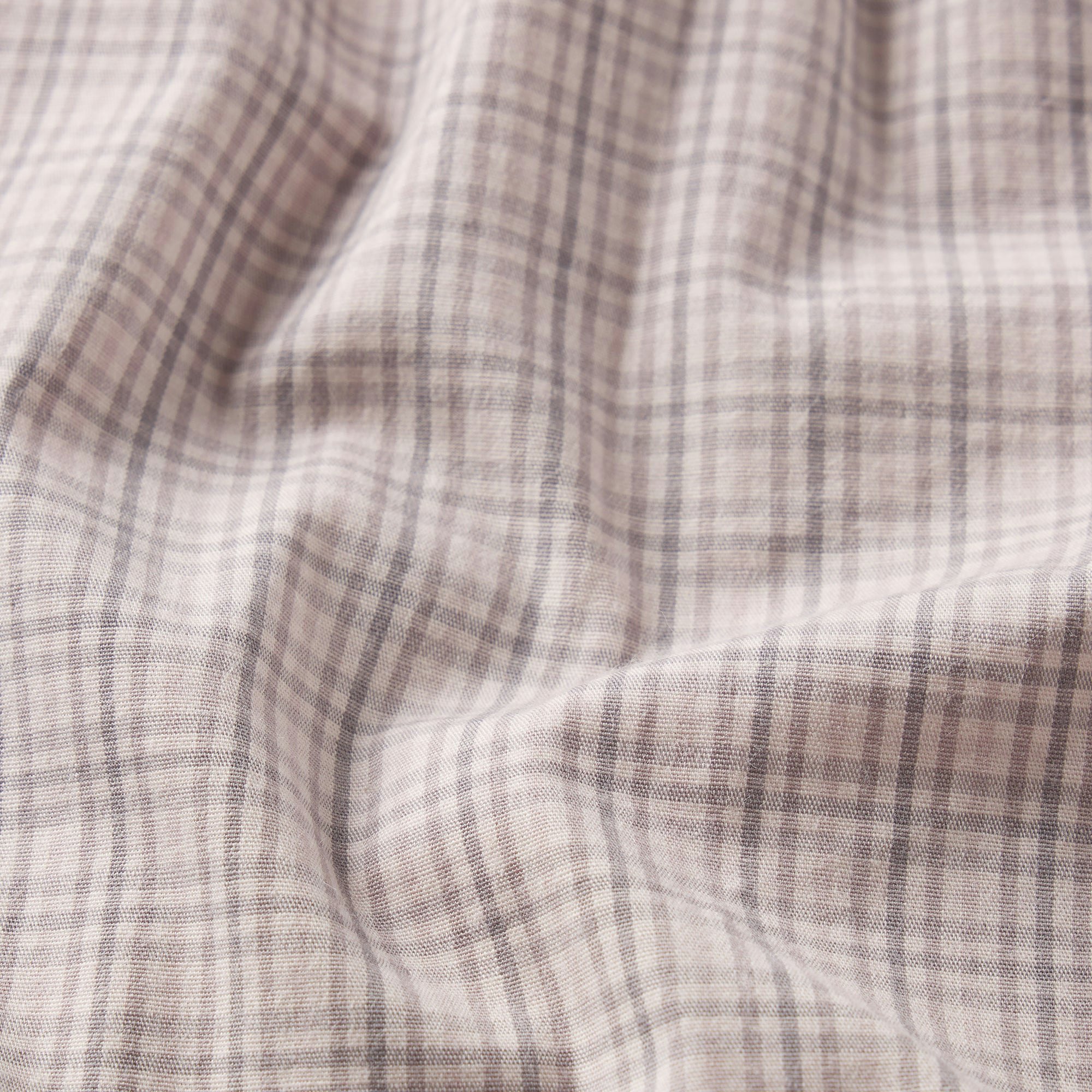 COTTON POPLIN BOXER SLEEP SET | SILVER CHECK ADDITIONAL FABRIC DETAILS