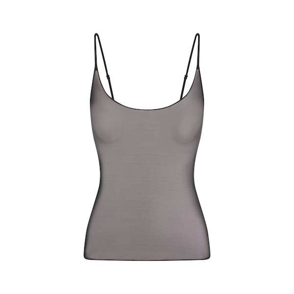 ULTRA FINE MESH CAMI | OBSIDIAN FLAT ON A WHITE BACKGROUND | FLT
