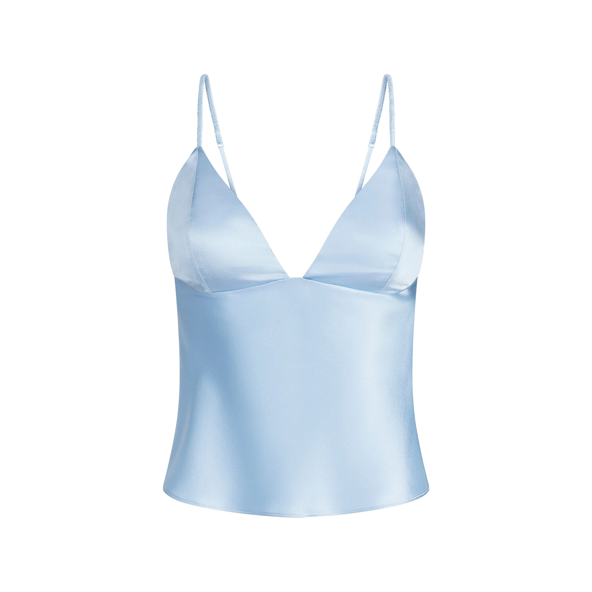 SILK CAMI | GLACIER FLAT ON A WHITE BACKGROUND | FLT