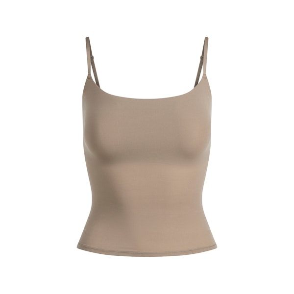 FITS EVERYBODY CAMI | TRUFFLE FLAT ON A WHITE BACKGROUND | FLT