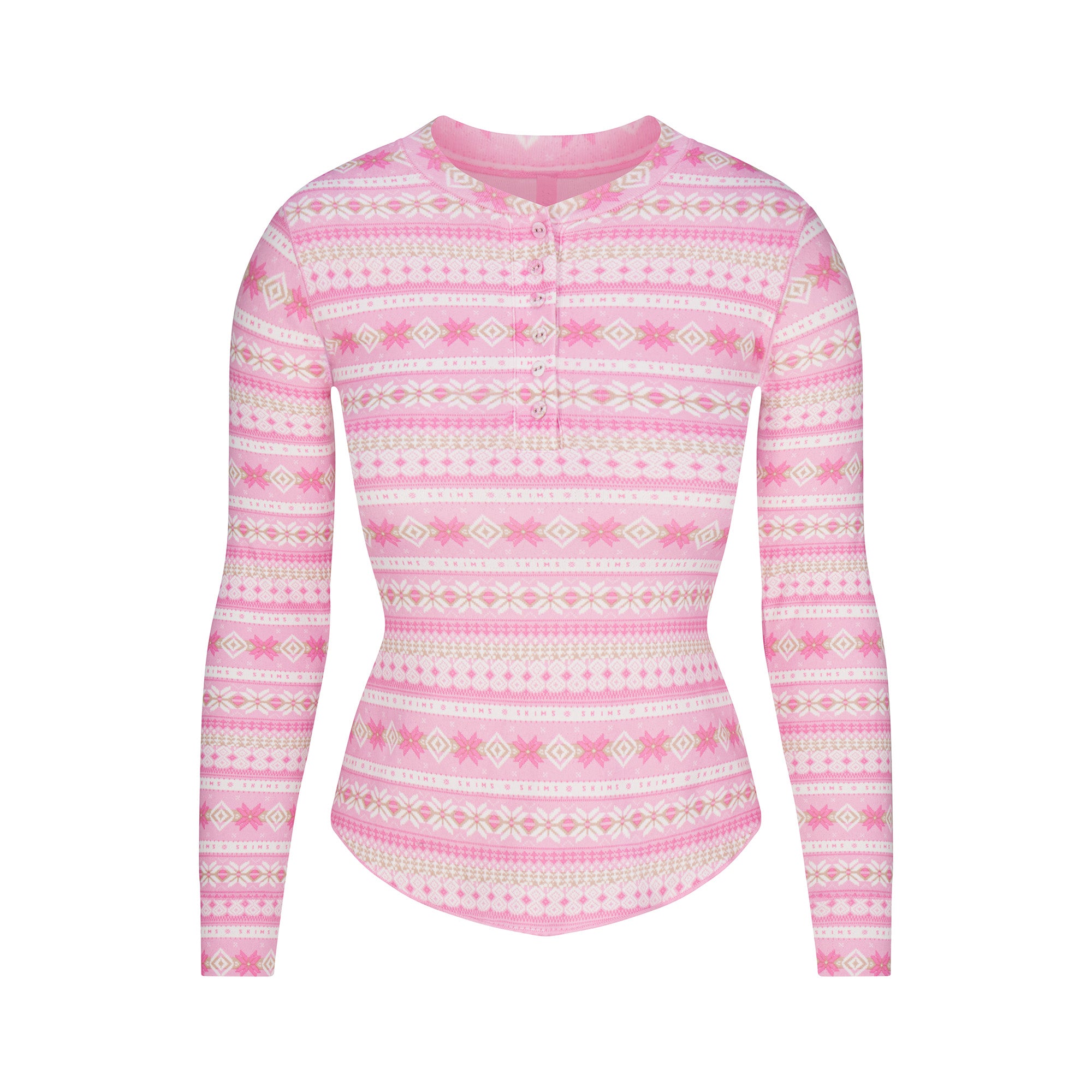 Skims bubble gum pink on sale Long sleeve