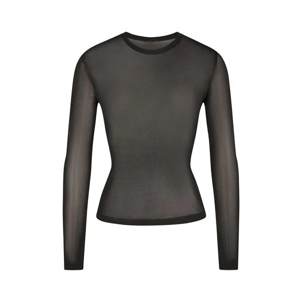 fits everybody crew neck long sleeve dress onyx Fits Everybody Maternity Long Sleeve Dress