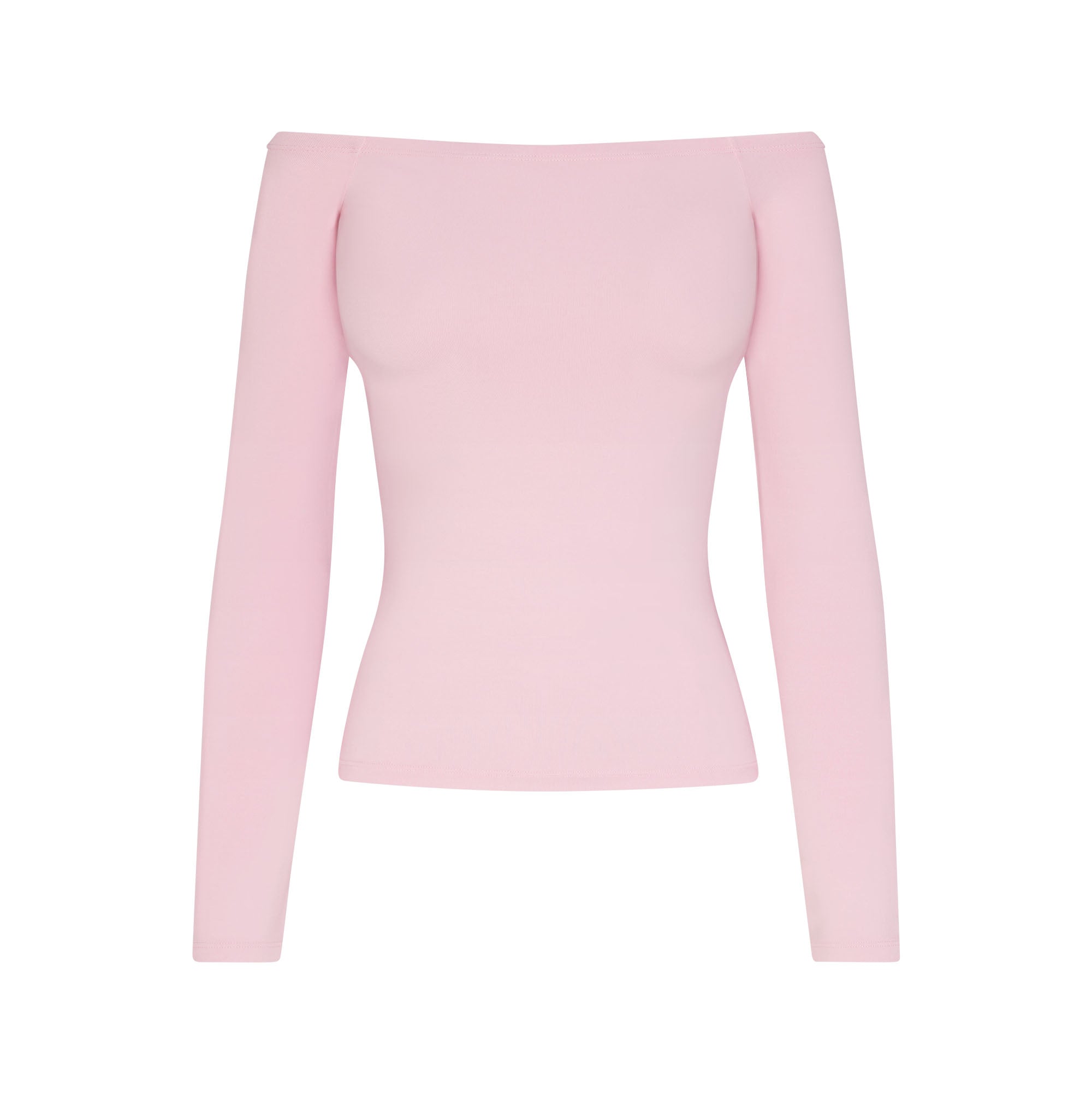 SMOOTH LAYERS OFF THE SHOULDER TOP | PEONY FLAT ON A WHITE BACKGROUND | FLT