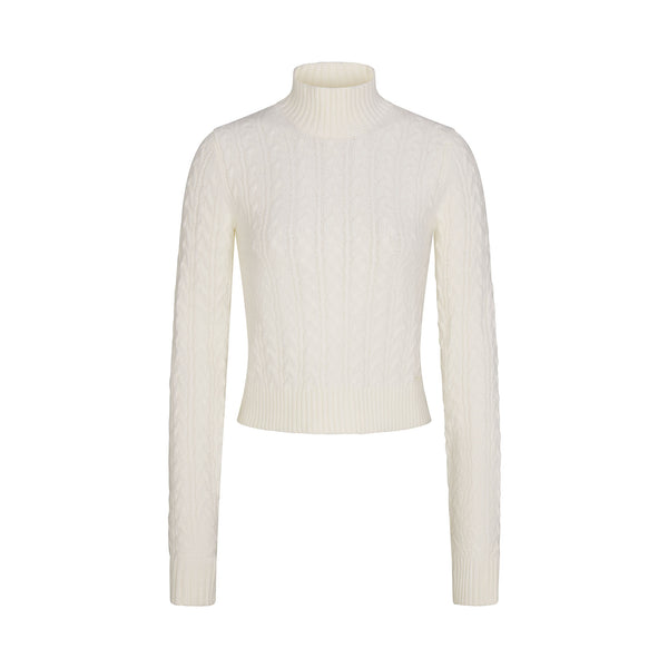TEXTURED KNIT SHERPA ZIP UP | IVORY | SKIMS