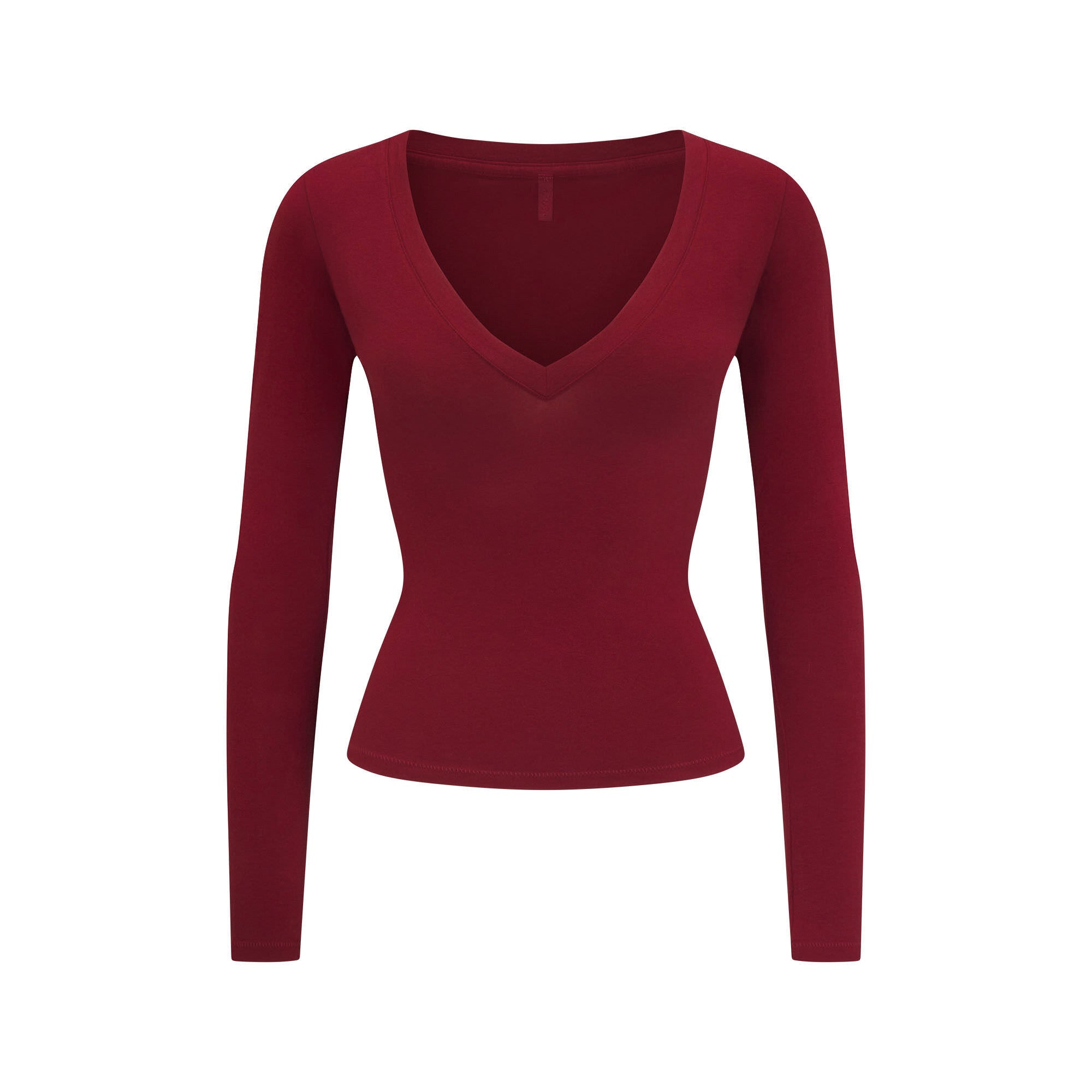 V NECK LONG SLEEVE TOP