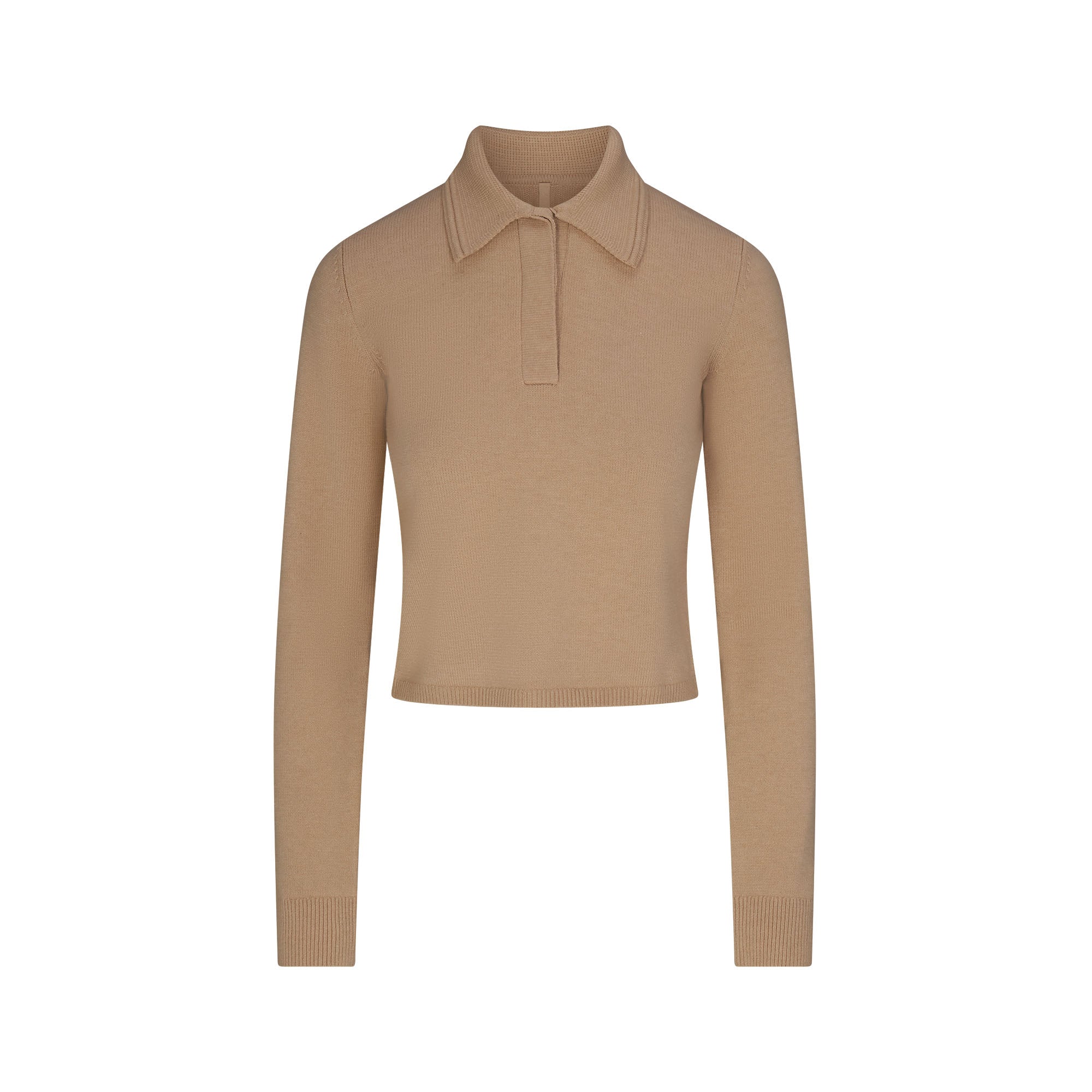 LONG SLEEVE CROPPED POLO