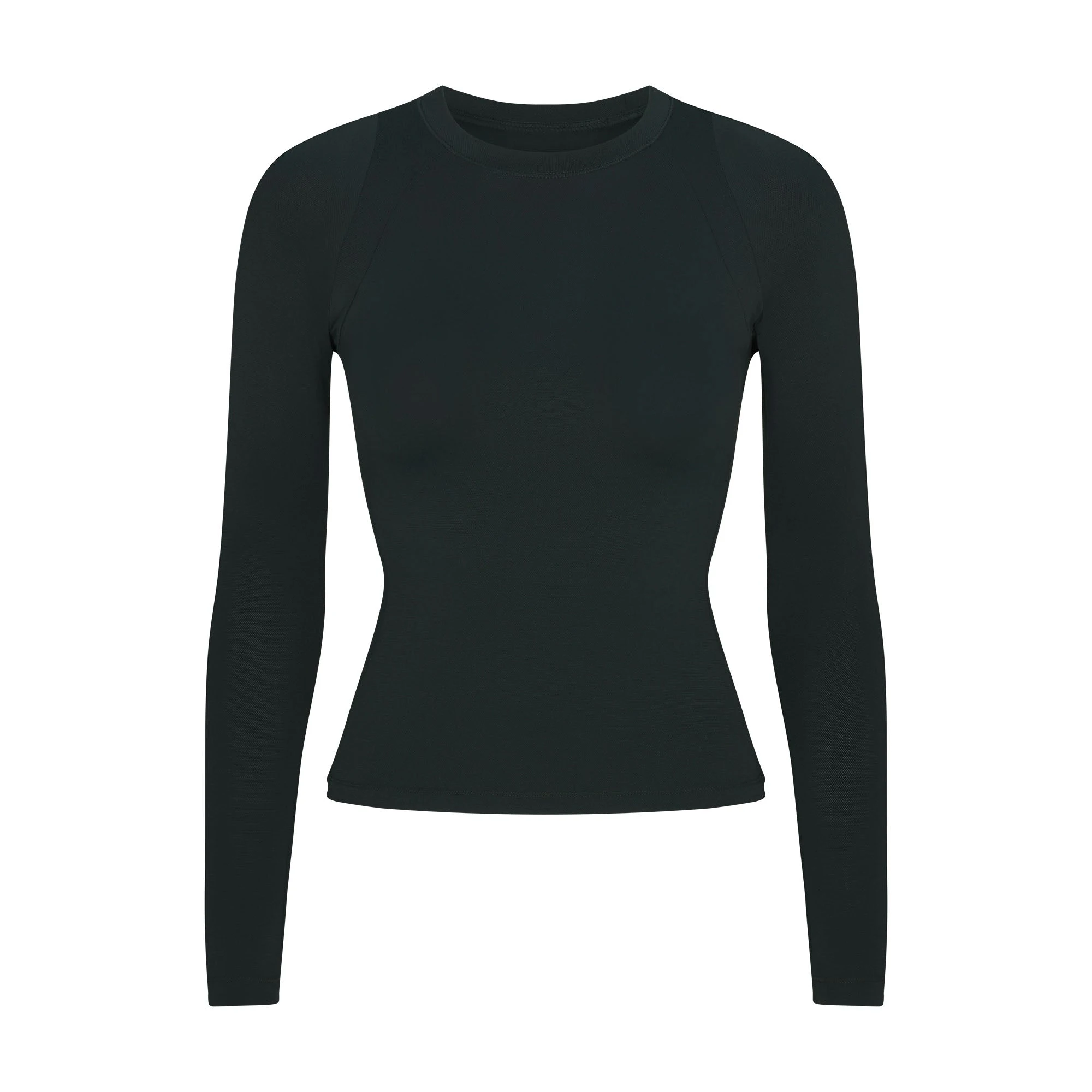 NikeSKIMS AIRY LONG SLEEVE CREW NECK TOP | DARK TEAL FLAT ON A WHITE BACKGROUND | FLT