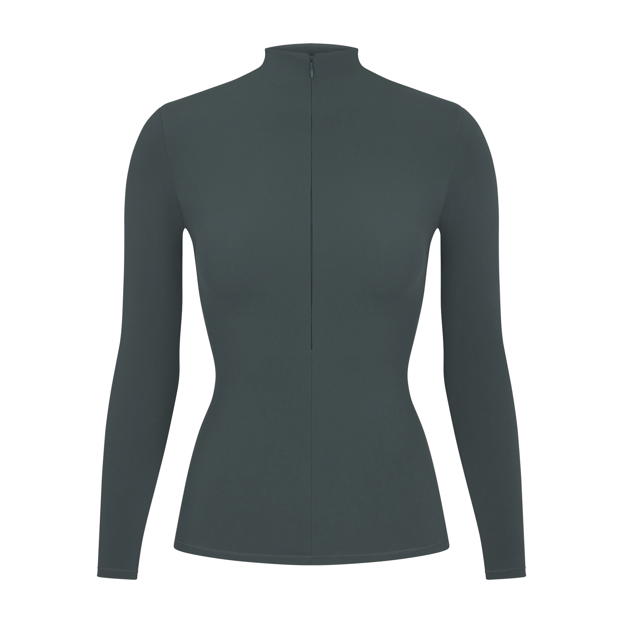 FITS EVERYBODY HALF ZIP LONG SLEEVE TOP DEEP SEA XXS