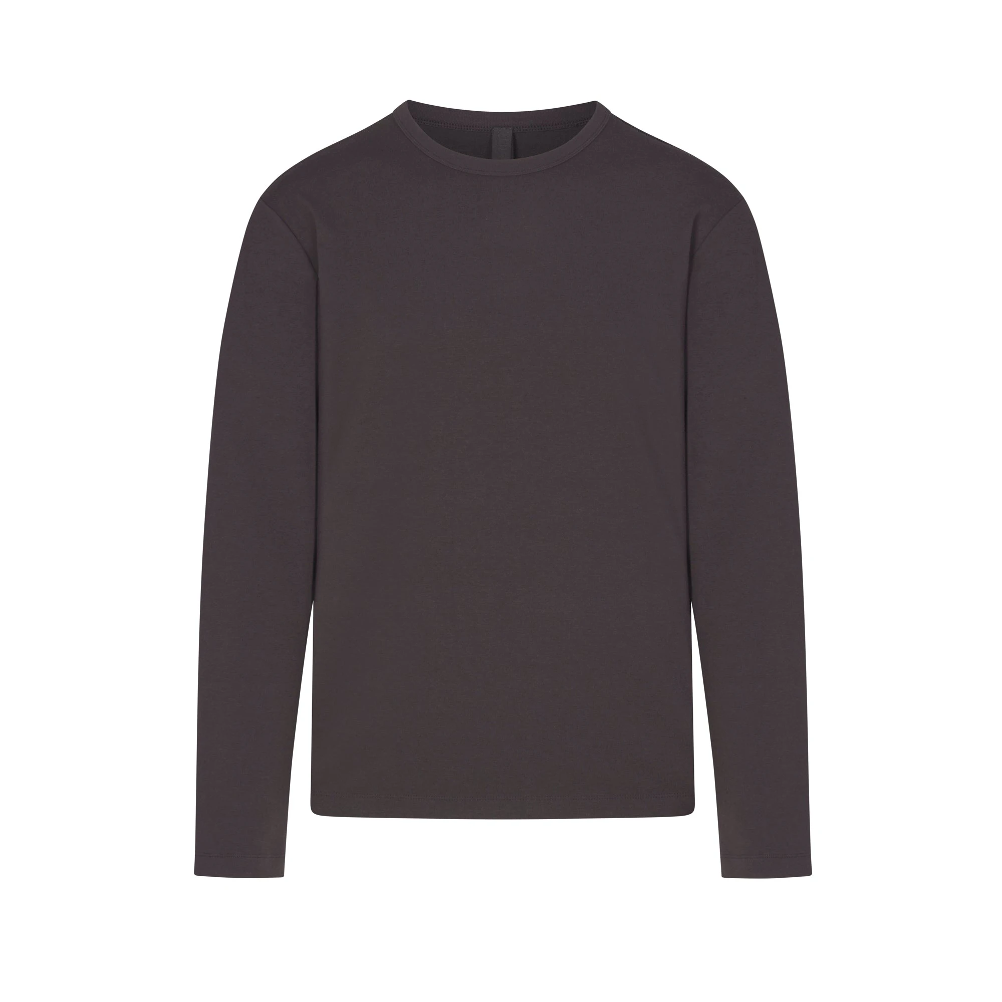 JERSEY LOUNGE MENS RELAXED LONG SLEEVE T-SHIRT | ASH (MENS LONG SLEEVE T-SHIRTS, MENS TOPS) LAYS FLAT ON A WHITE BACKGROUND | FLT