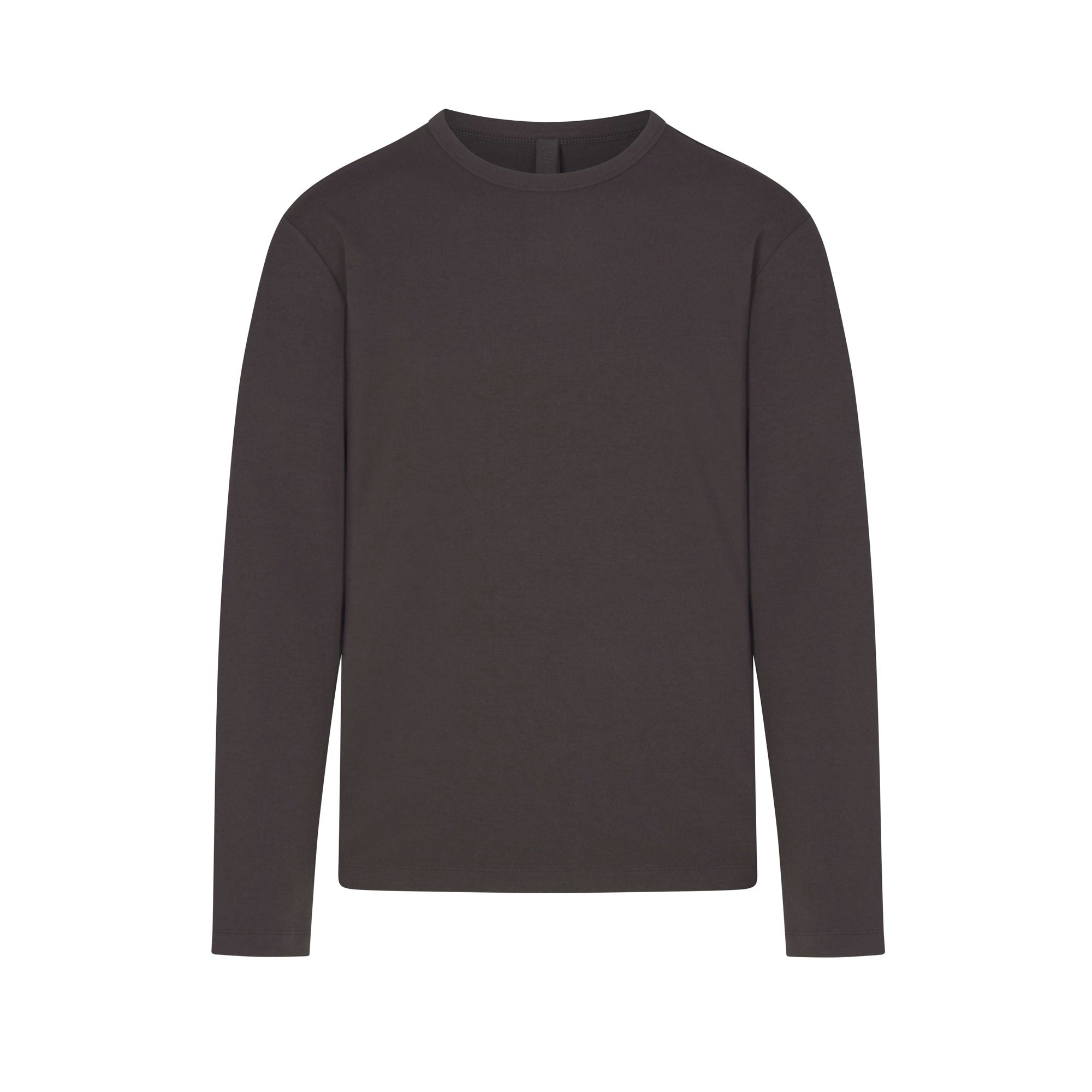 JERSEY LOUNGE MENS RELAXED LONG SLEEVE T-SHIRT | ASH (MENS LONG SLEEVE T-SHIRTS, MENS TOPS) LAYS FLAT ON A WHITE BACKGROUND | FLT