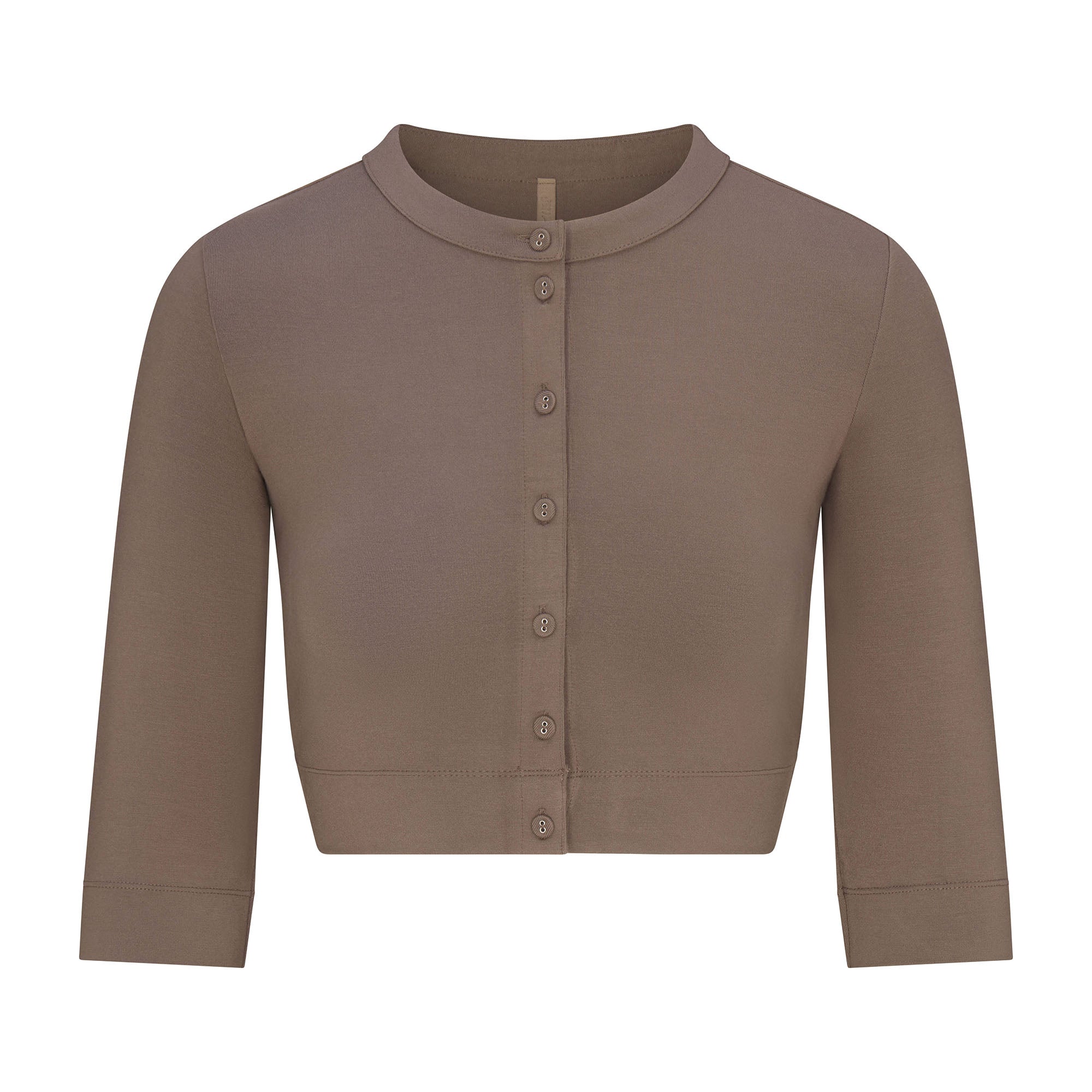 skims カーディガン SMOOTH LAYERS CROPPED CARDIGAN | TRUFFLE