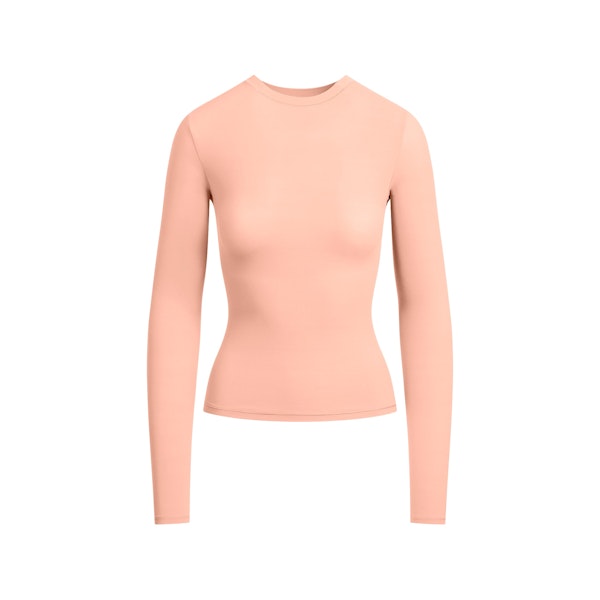 FITS EVERYBODY LONG SLEEVE T-SHIRT | DESERT CLAY FLAT ON A WHITE BACKGROUND | FLT