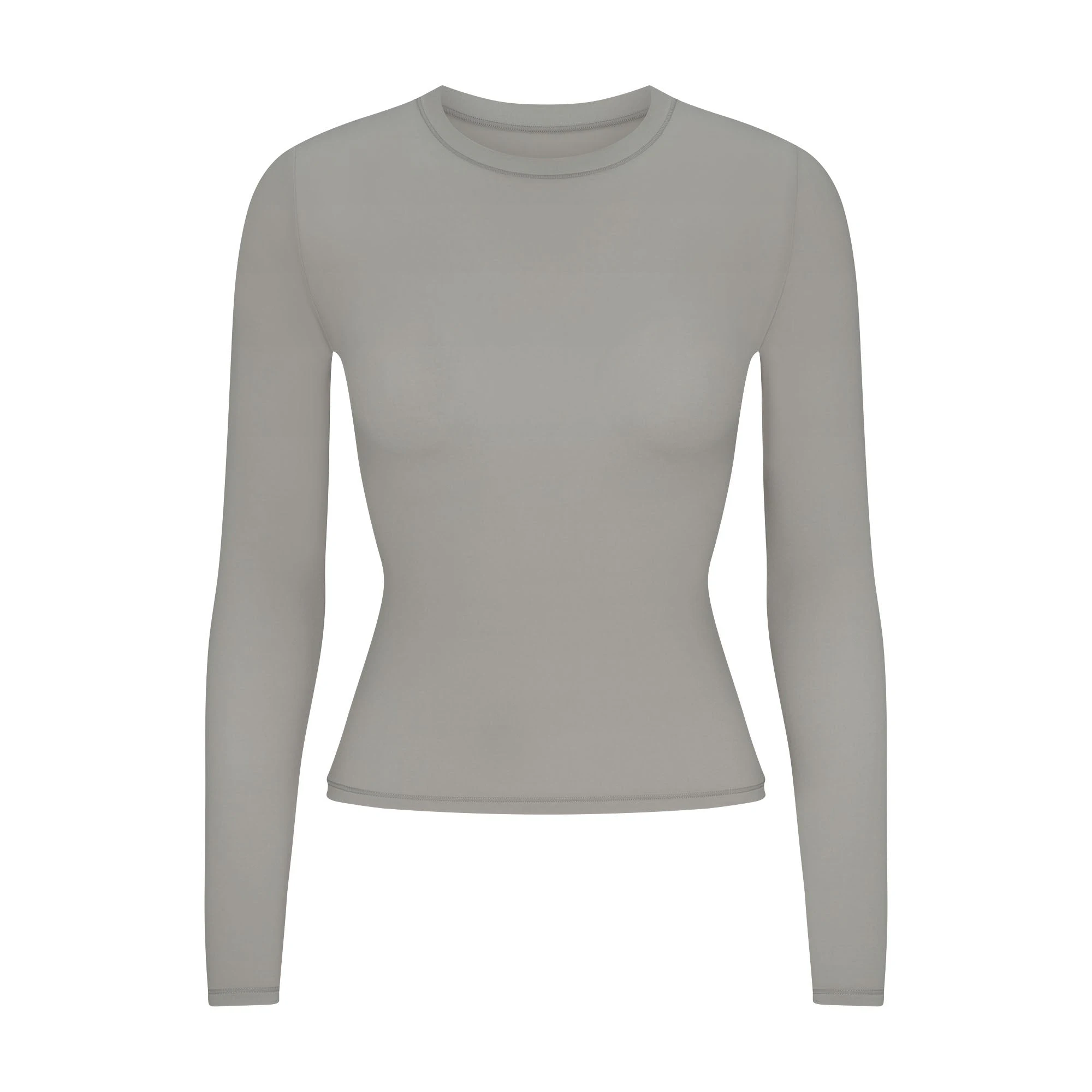 FITS EVERYBODY LONG SLEEVE T-SHIRT | SMOKE FLAT ON A WHITE BACKGROUND | FLT