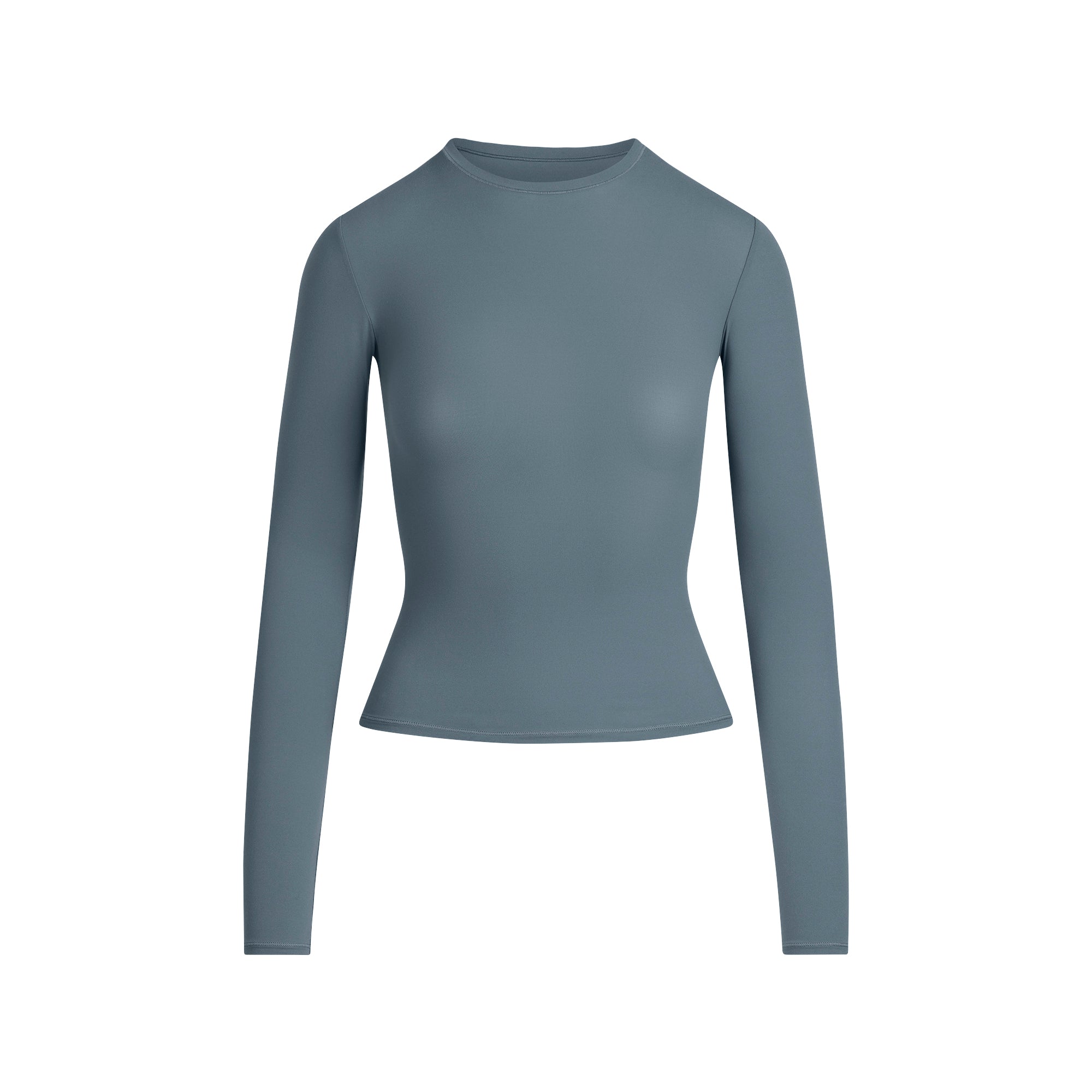 FITS EVERYBODY LONG SLEEVE T-SHIRT | ZIRCON FLAT ON A WHITE BACKGROUND | FLT