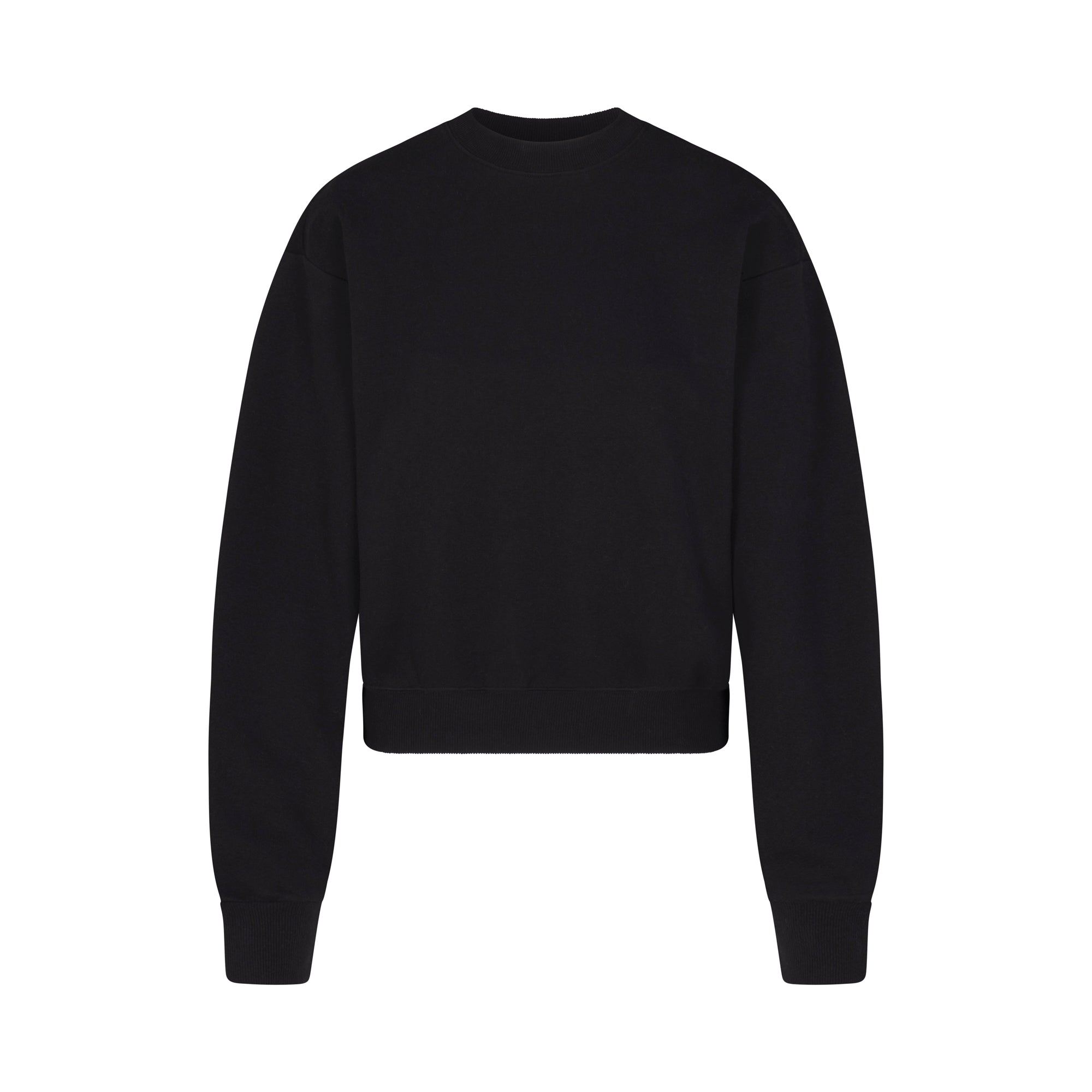 COTTON FLEECE CLASSIC CREWNECK ONYX