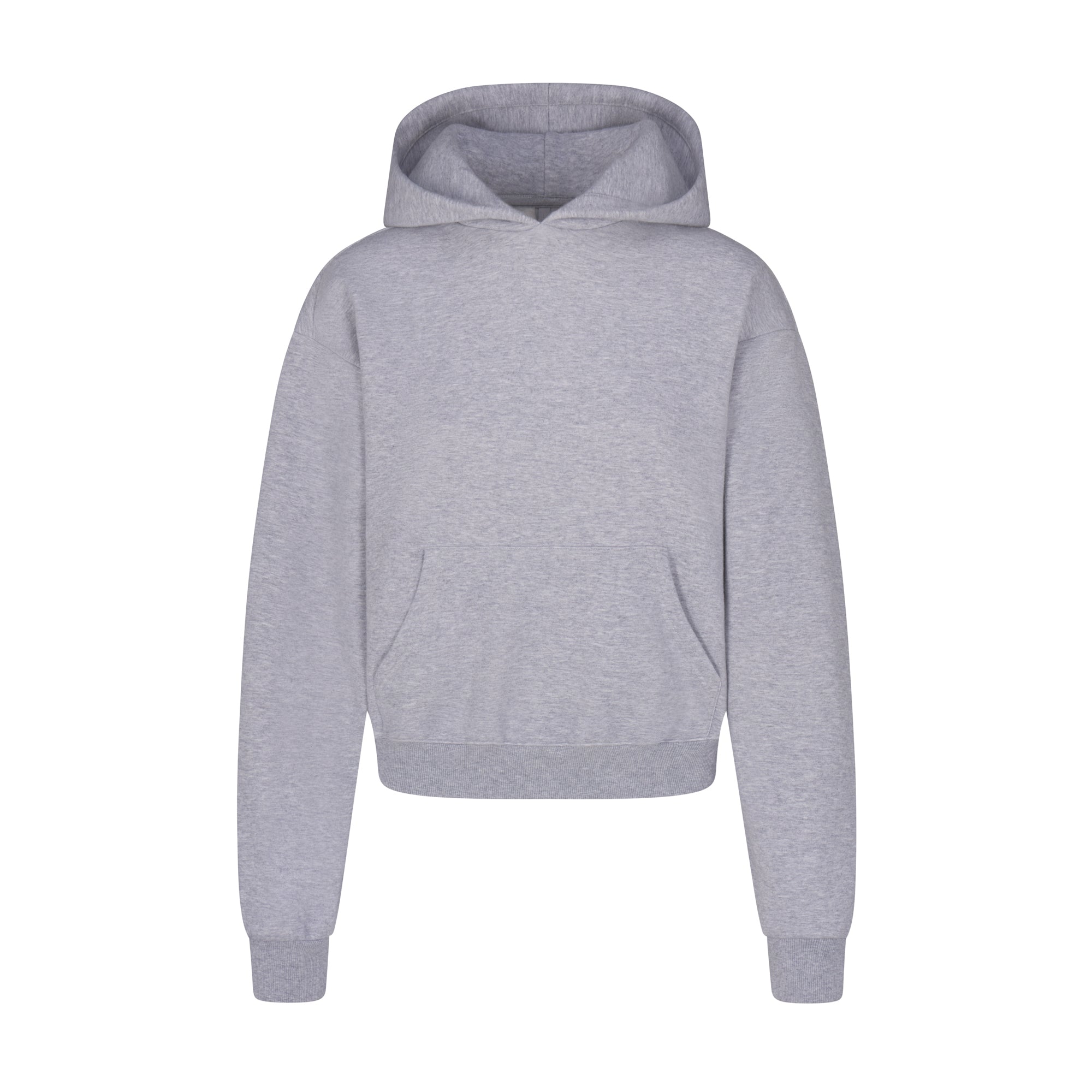 COTTON FLEECE CLASSIC HOODIE HEATHER GREY XXS