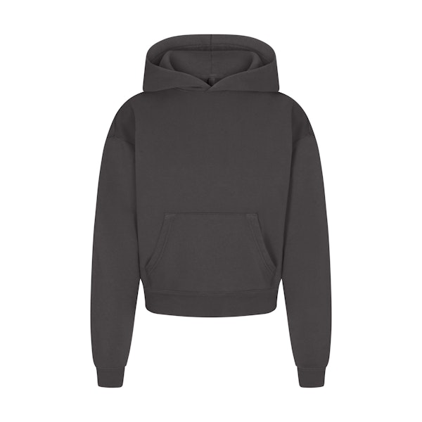 FRENCH TERRY CLASSIC HOODIE | ASH (HOODIES, TOPS) LAYS FLAT ON A WHITE BACKGROUND | FLT