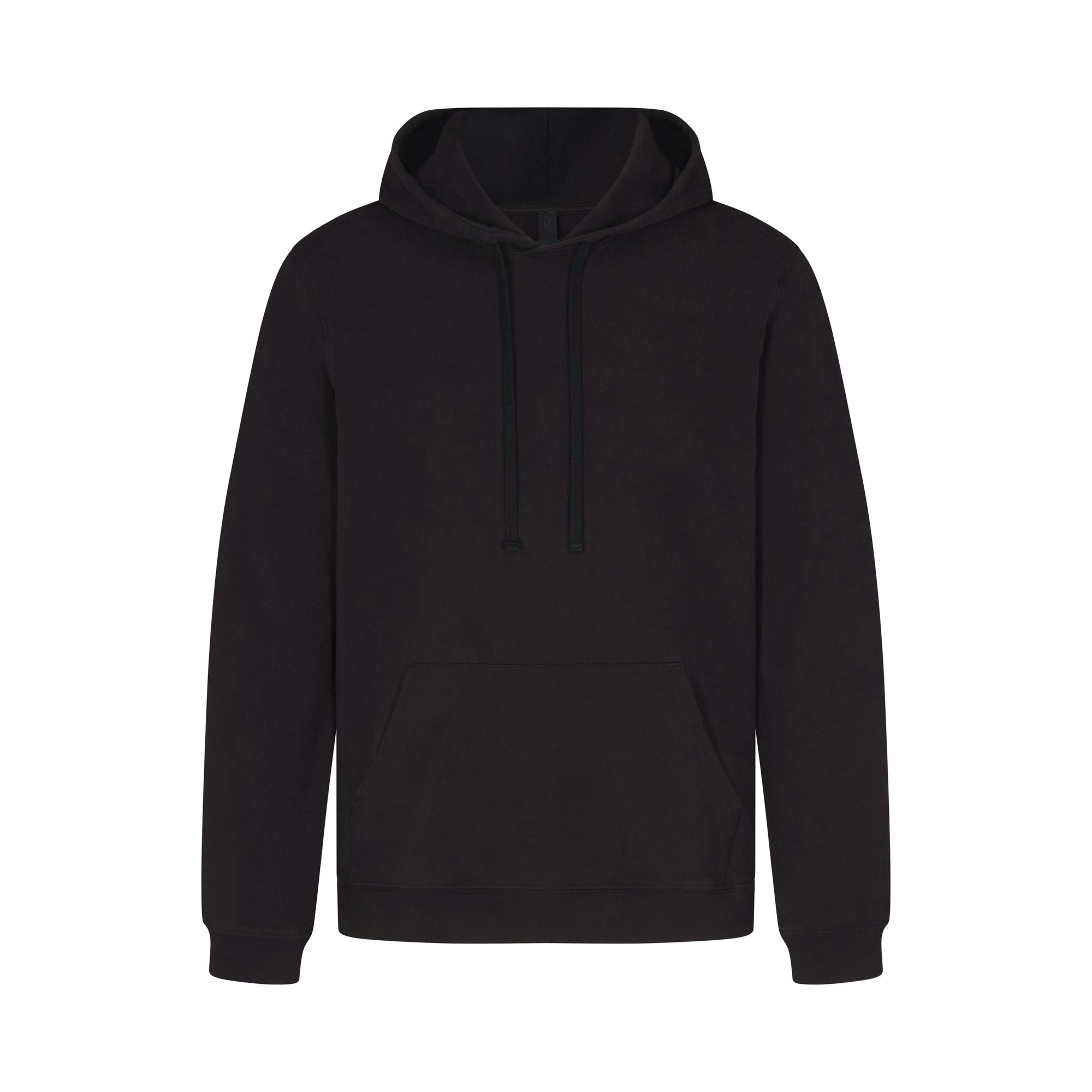 JERSEY LOUNGE MENS HOODIE | OBSIDIAN (MENS HOODIES, MENS TOPS) LAYS FLAT ON A WHITE BACKGROUND | FLT
