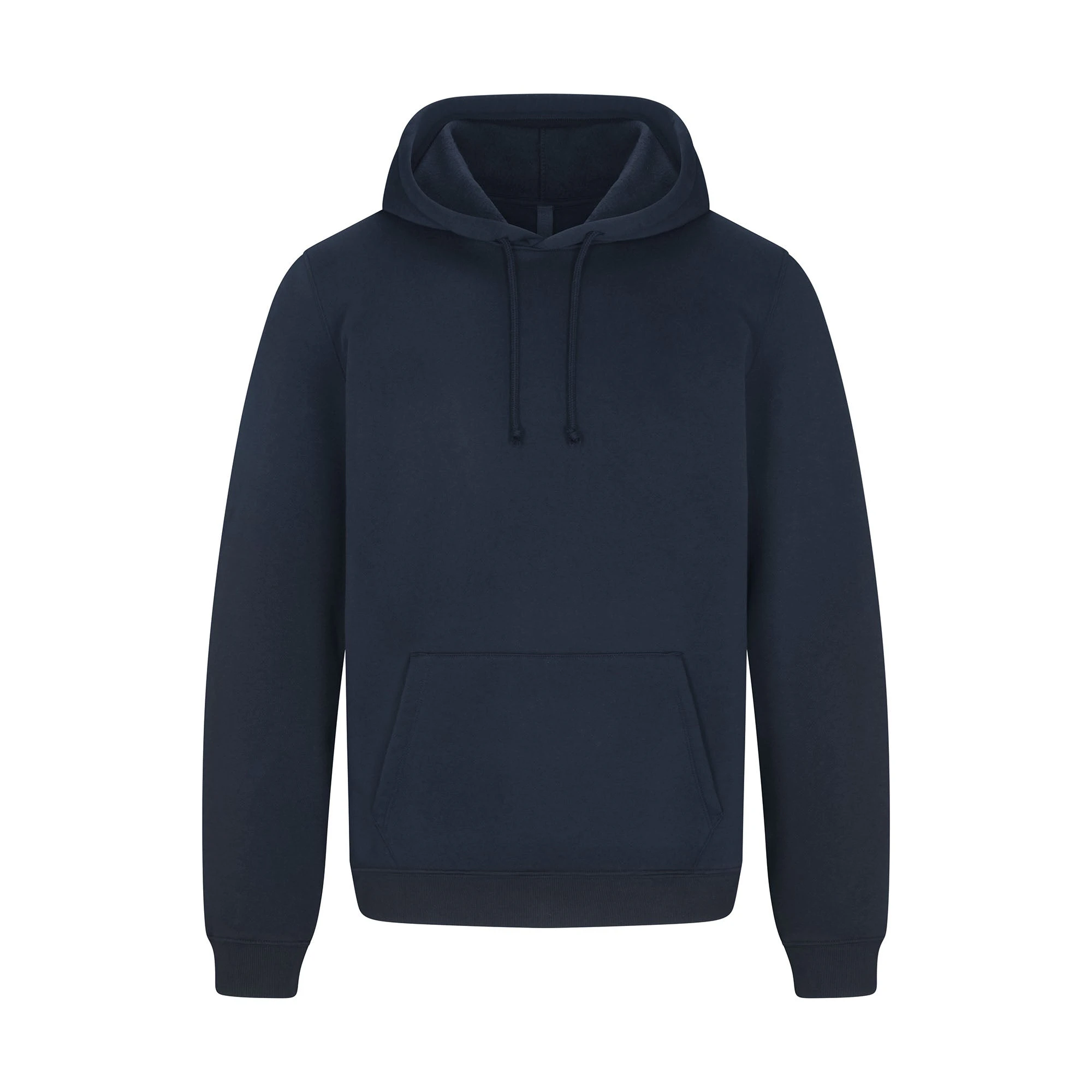FLEECE LOUNGE MENS CLASSIC HOODIE | NAVYFLAT ON A WHITE BACKGROUND | FLT