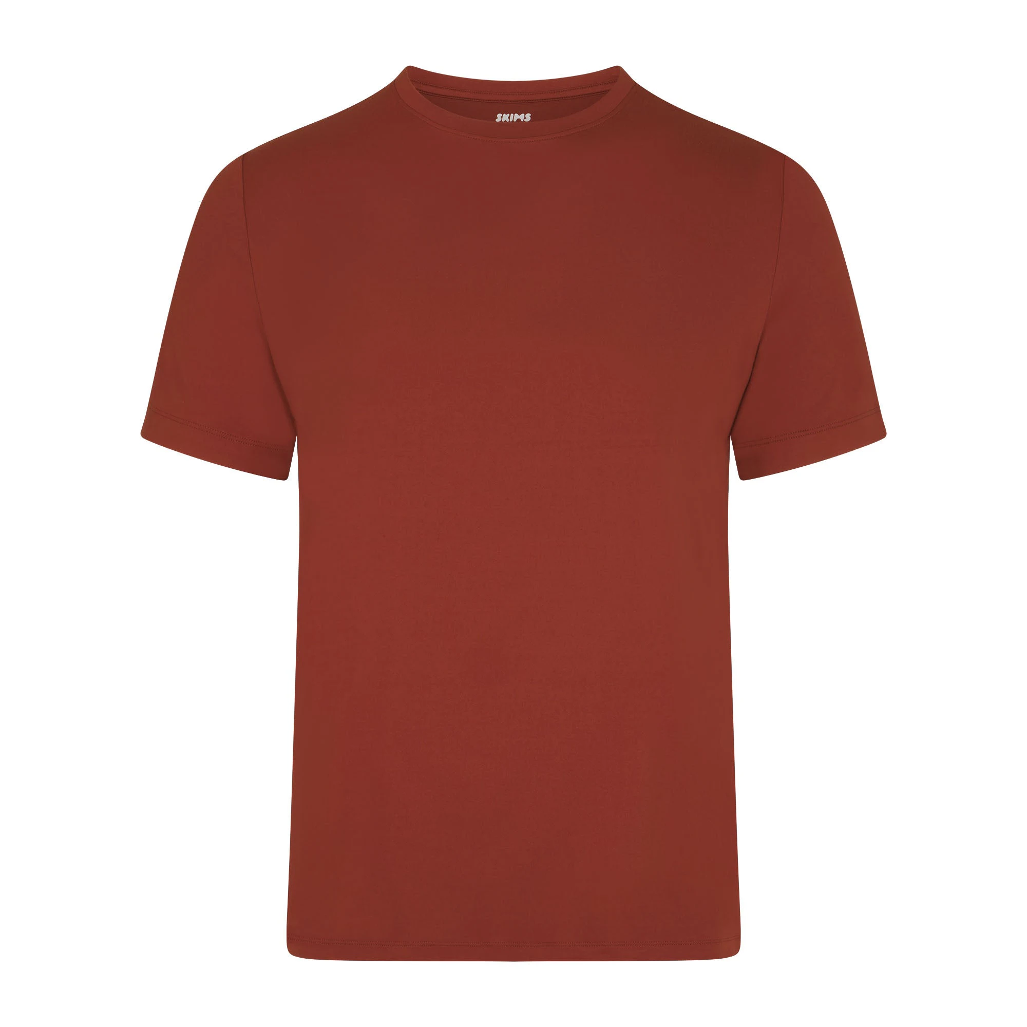 OUTDOOR JERSEY MENS CLASSIC T-SHIRT RUST (MENS T-SHIRTS) FLAT ON A WHITE BACKGROUND | FLT