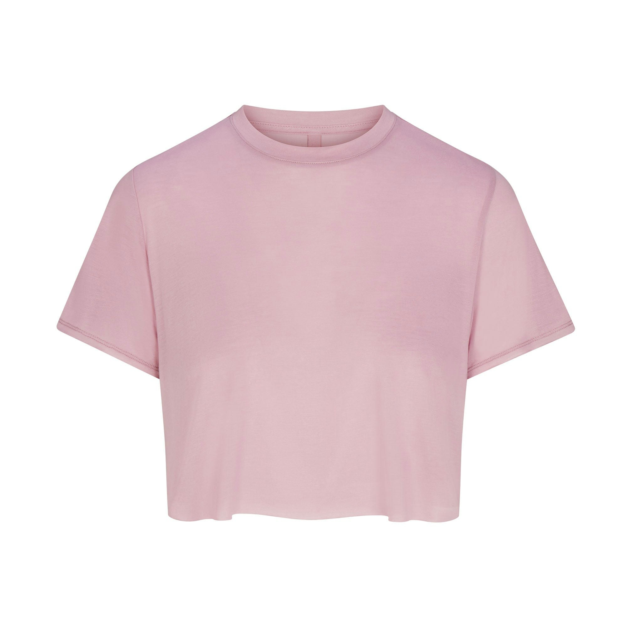 KIM'S SLEEP CROPPED T-SHIRT | ORCHID (CROP TOPS) FLAT ON A WHITE BACKGROUND | FLT