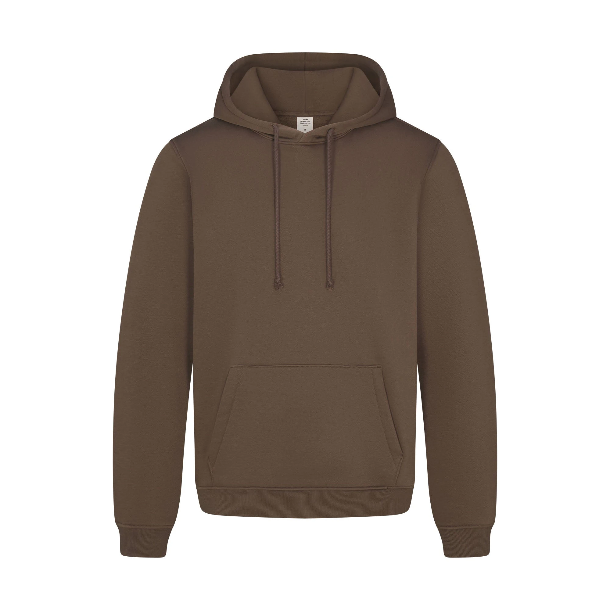 FLEECE LOUNGE MENS CLASSIC HOODIE | DRIFTWOOD FLAT ON A WHITE BACKGROUND | FLT