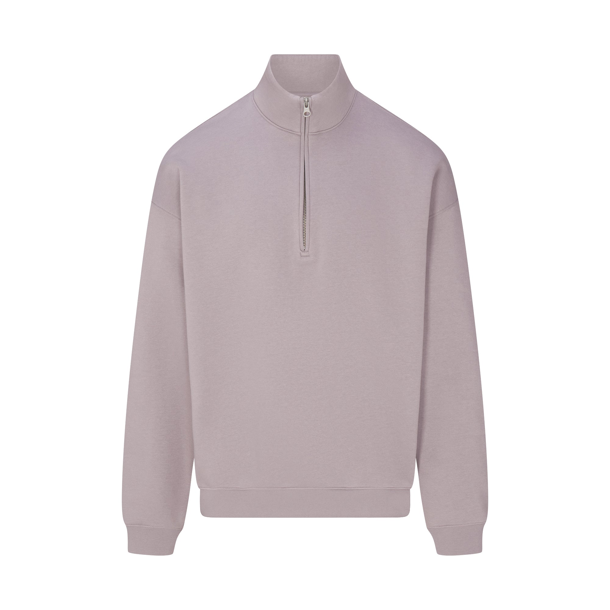 FLEECE LOUNGE MENS RELAXED QUARTER ZIP | SHADOW FLAT ON A WHITE BACKGROUND | FLT