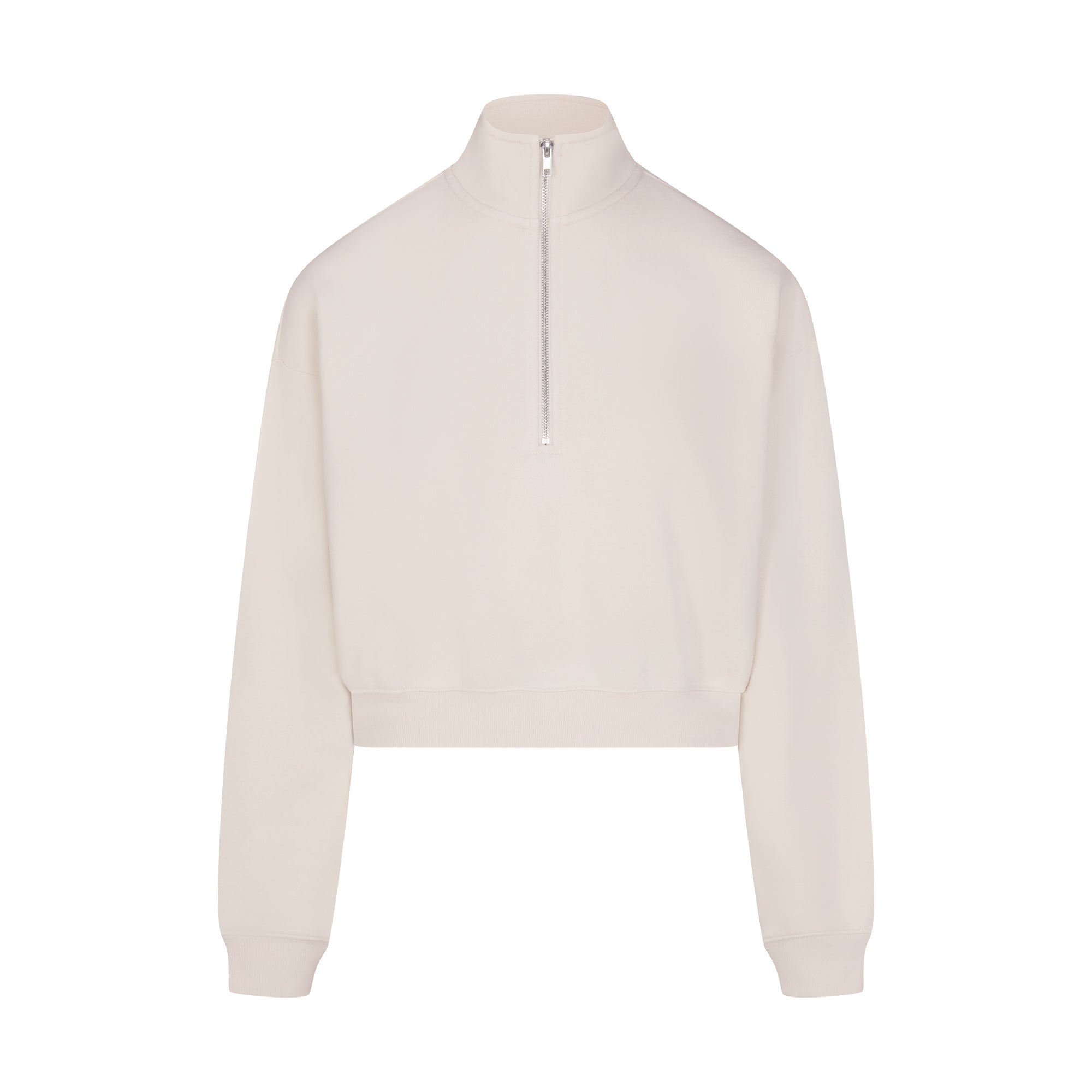 DRAPEY FRENCH TERRY HALF ZIP | BUFF | SKIMS