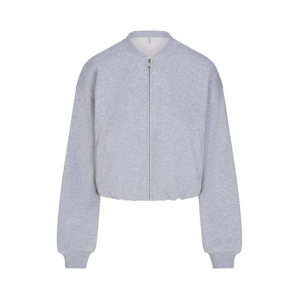 COTTON FLEECE bomber jacket by SKIMS