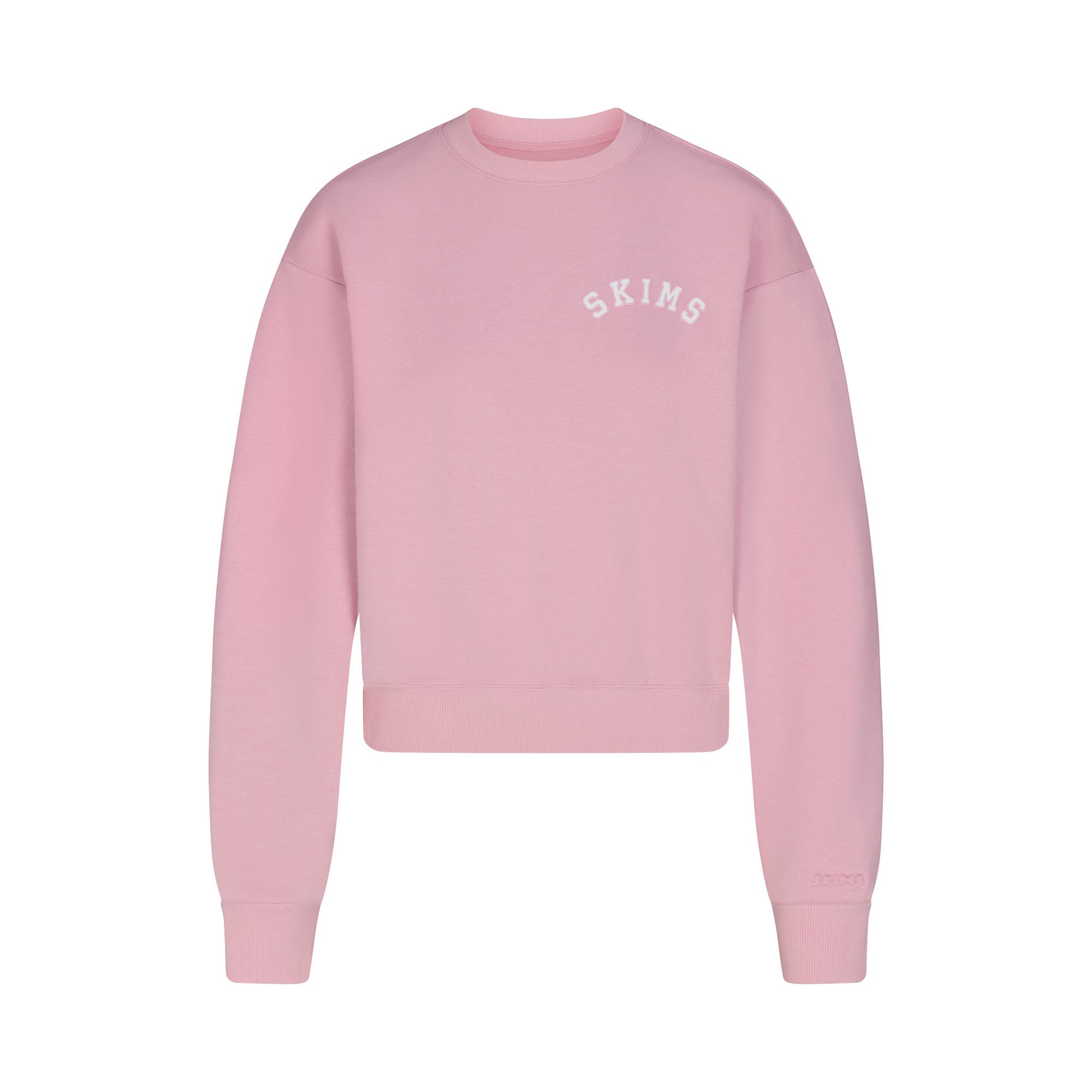COTTON FLEECE CLASSIC CREWNECK | HALITE WITH SNOW LOGO FLAT ON A WHITE BACKGROUND | FLT