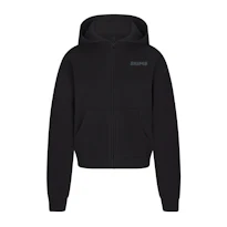 ZIP UP HOODIE WITH EMBOSSED LOGO