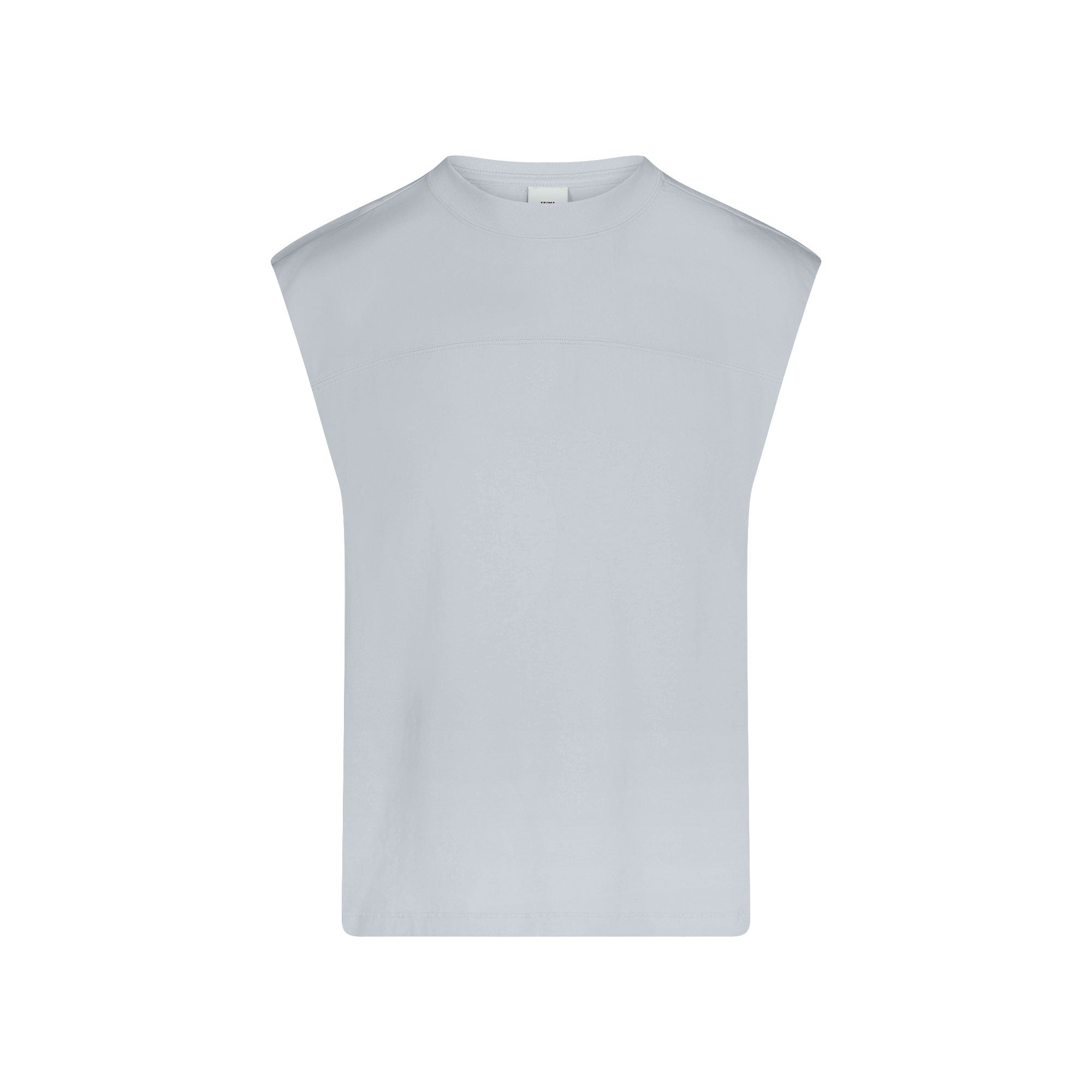 HEAVYWEIGHT COTTON MENS CROPPED TANK | ATMOSPHERE FLAT ON A WHITE BACKGROUND | FLT